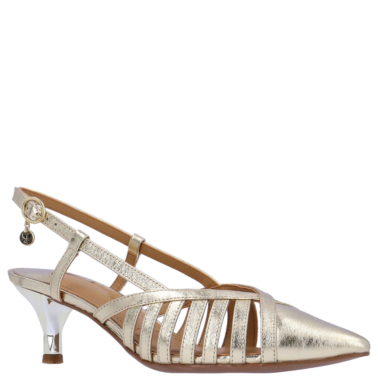 J. Renee Lorel Women's Gold Metallic Pump 8 M -  739247433318