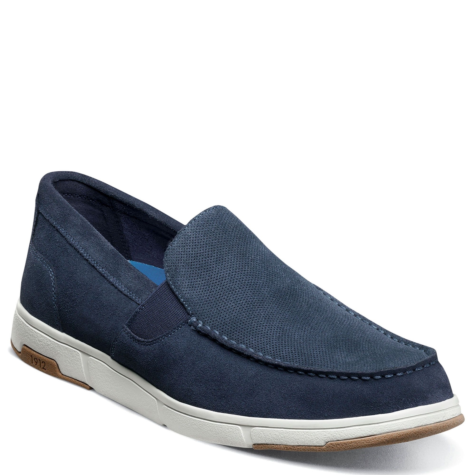 Nunn Bush Luca Suede Venetian Loafer Men's Navy Slip On 8 W