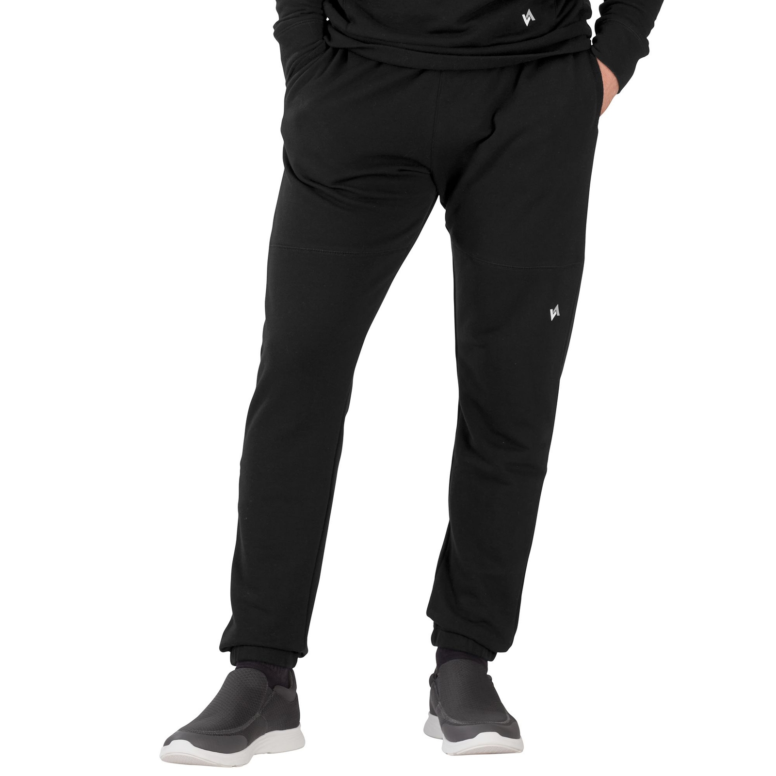 VEVO ACTIVE Men's French Terry Pant Black Pants XXXXL-Regular