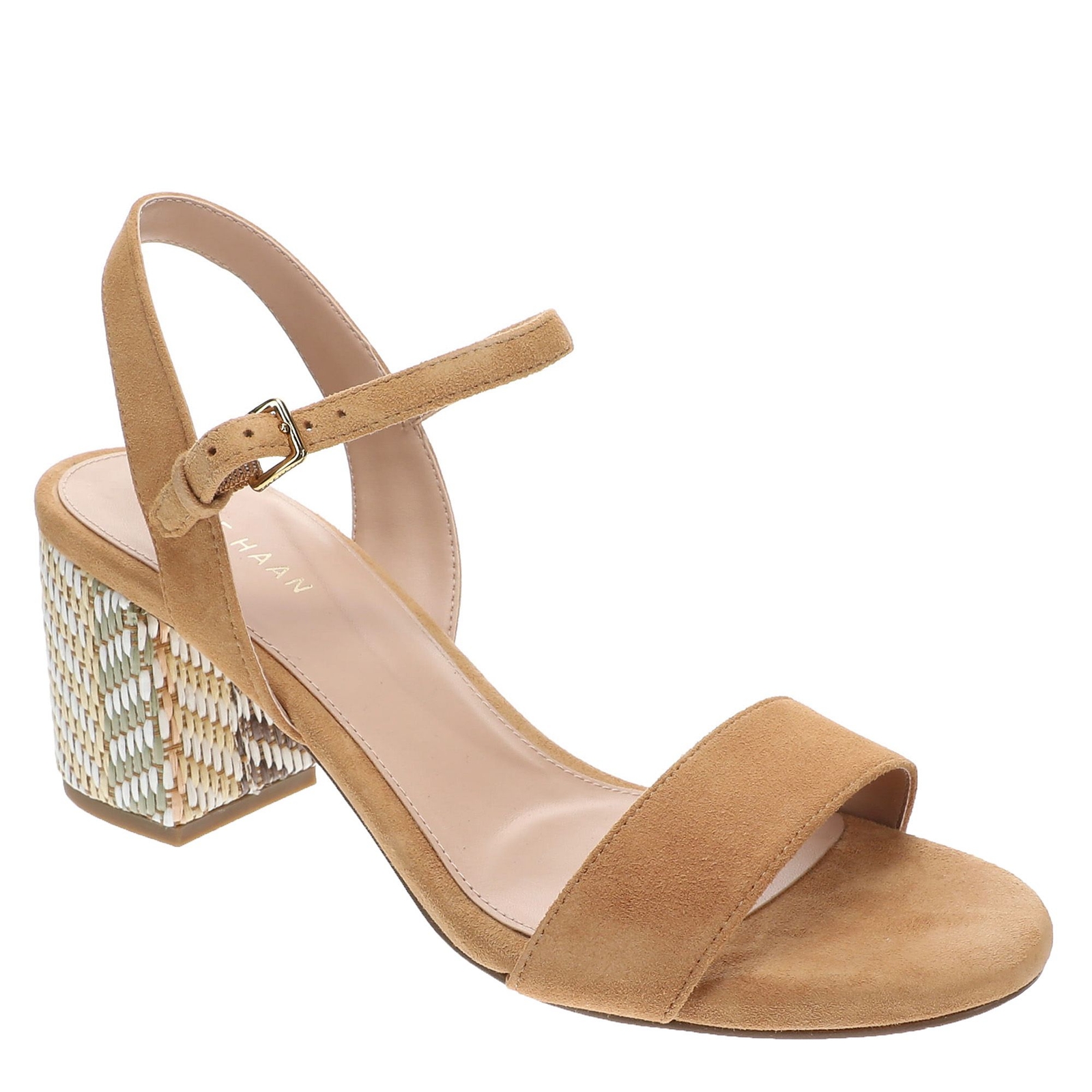 Cole Haan Josie Block Heel Sandal Women's Tan Sandal 8.5 M