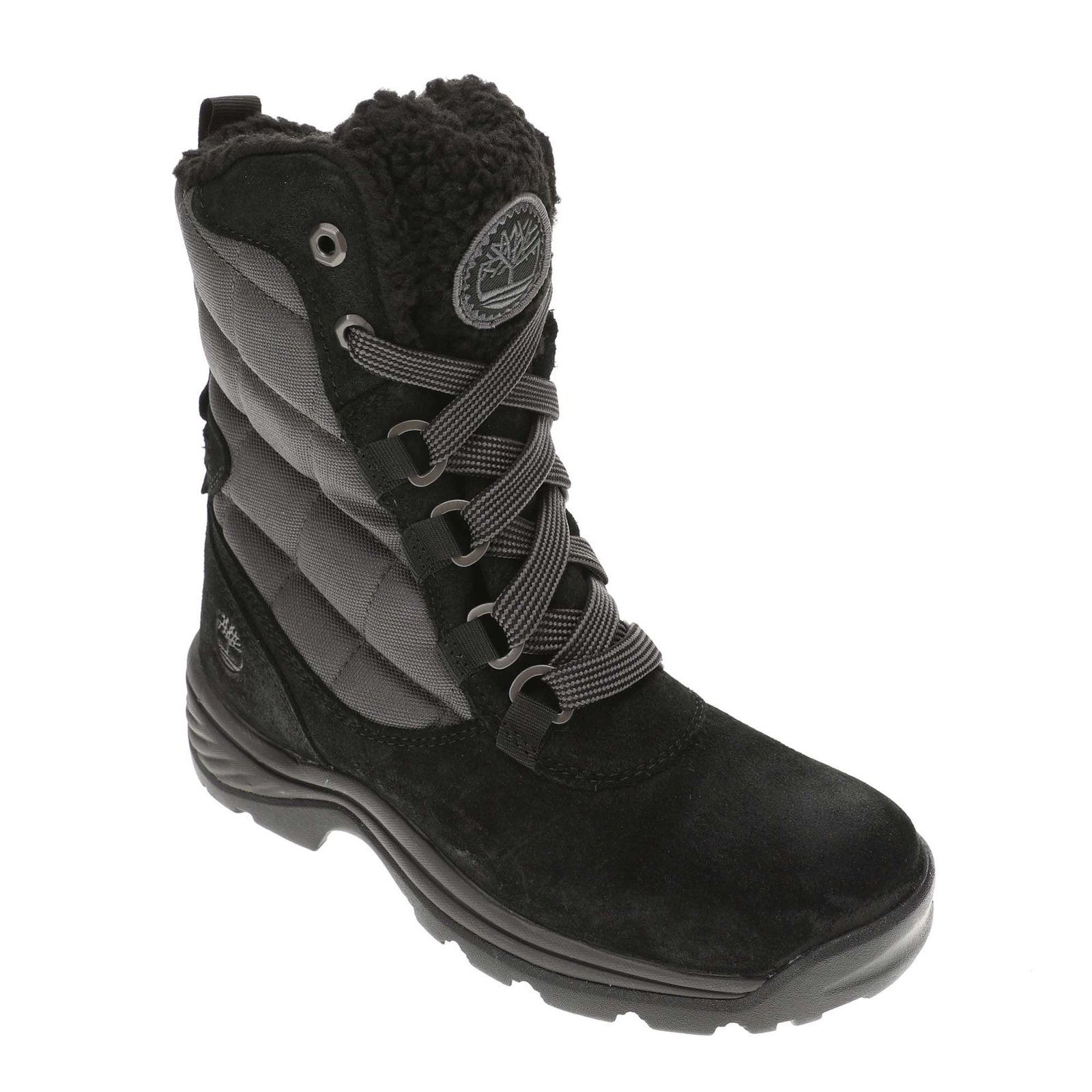 Timberland White Ledge Tall Lace-Up WP Snow Boot Women's Black Boot 7.5