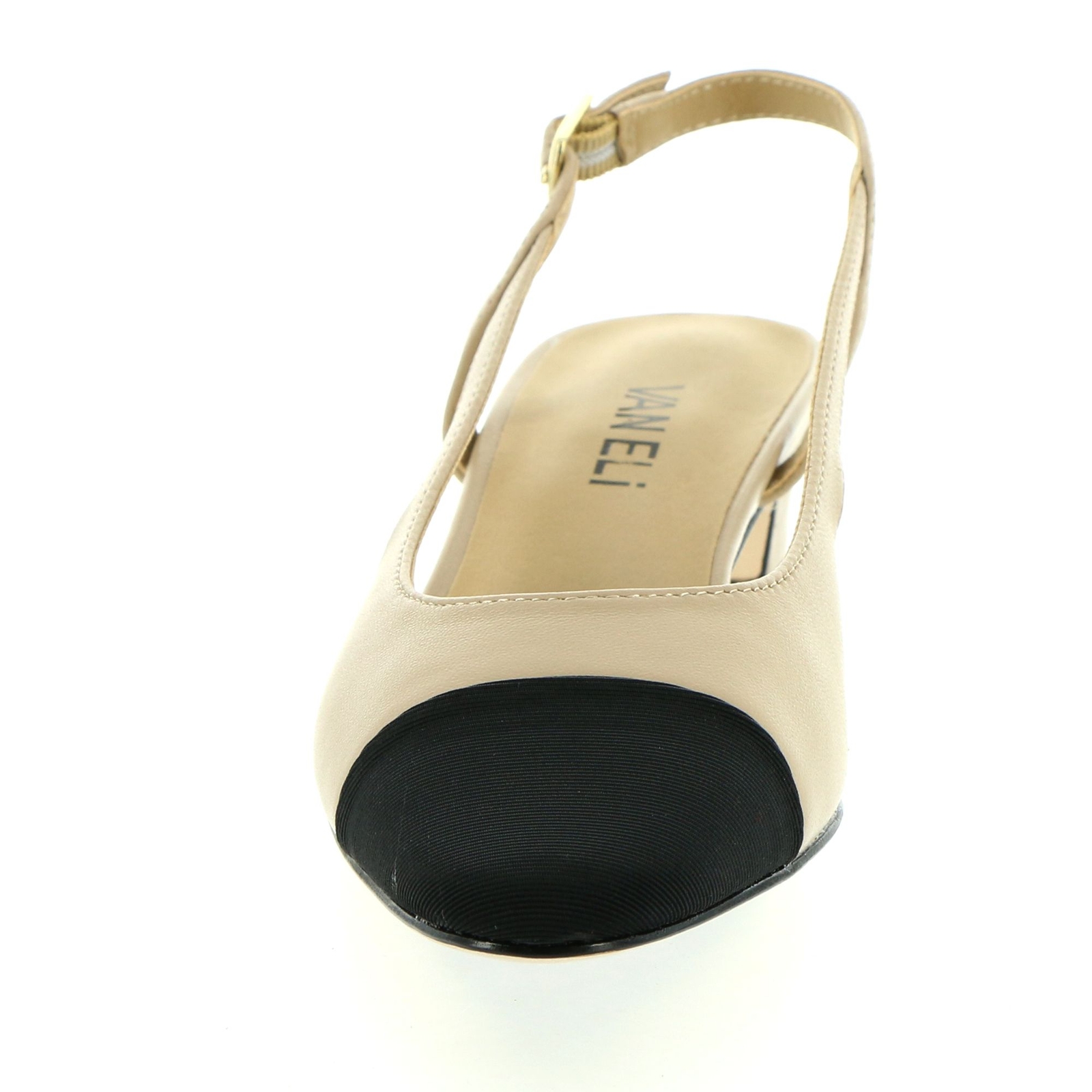 Vaneli Women's Aliz Slingback Pump Pudding Nappa/black Grosgrain