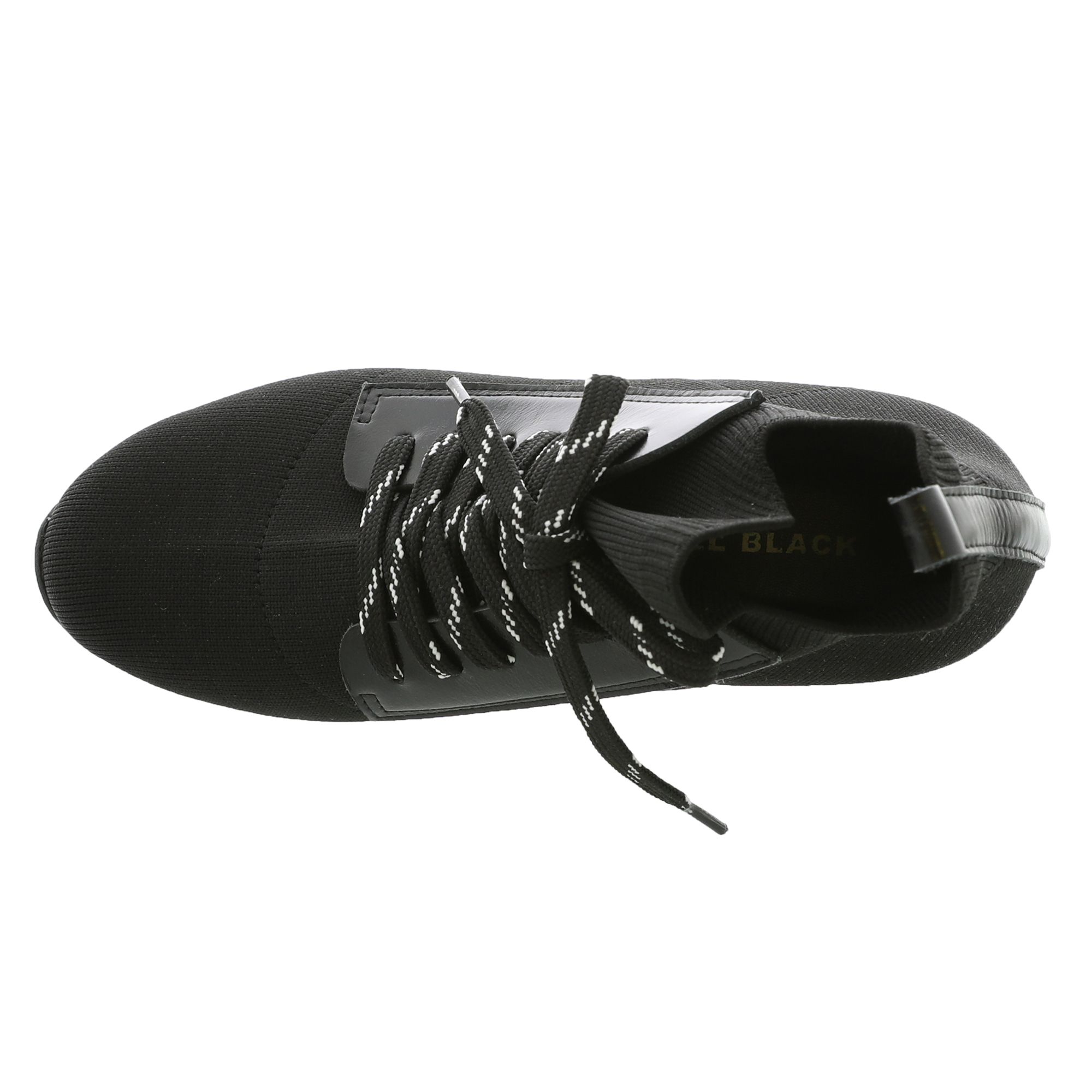 ALL BLACK Lace Up Shootie Womens Sneaker 32190₽