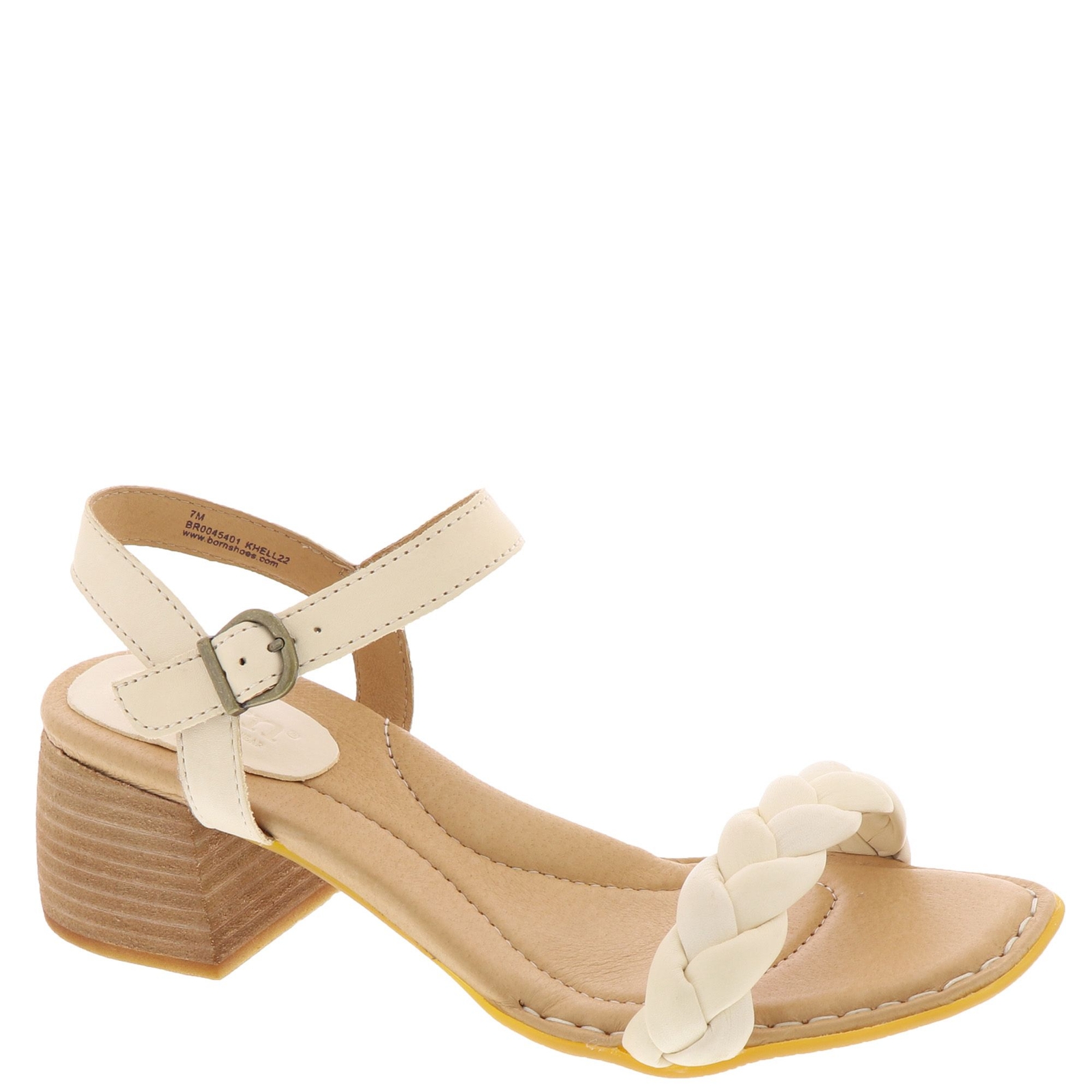 Born Simone Women's White Sandal 8 M