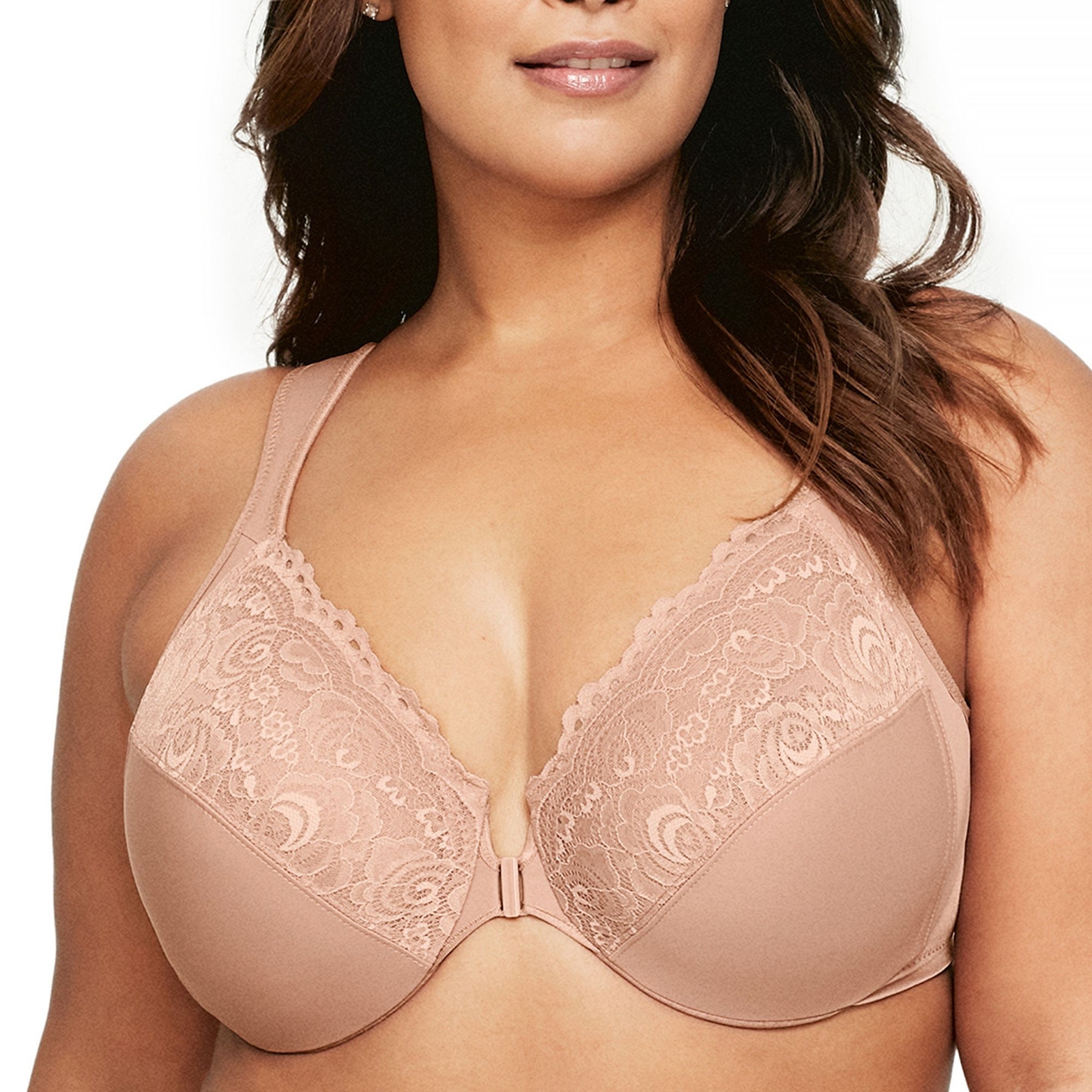 Glamorise Front-Close Wonderwire Bra - Picture 6 of 9