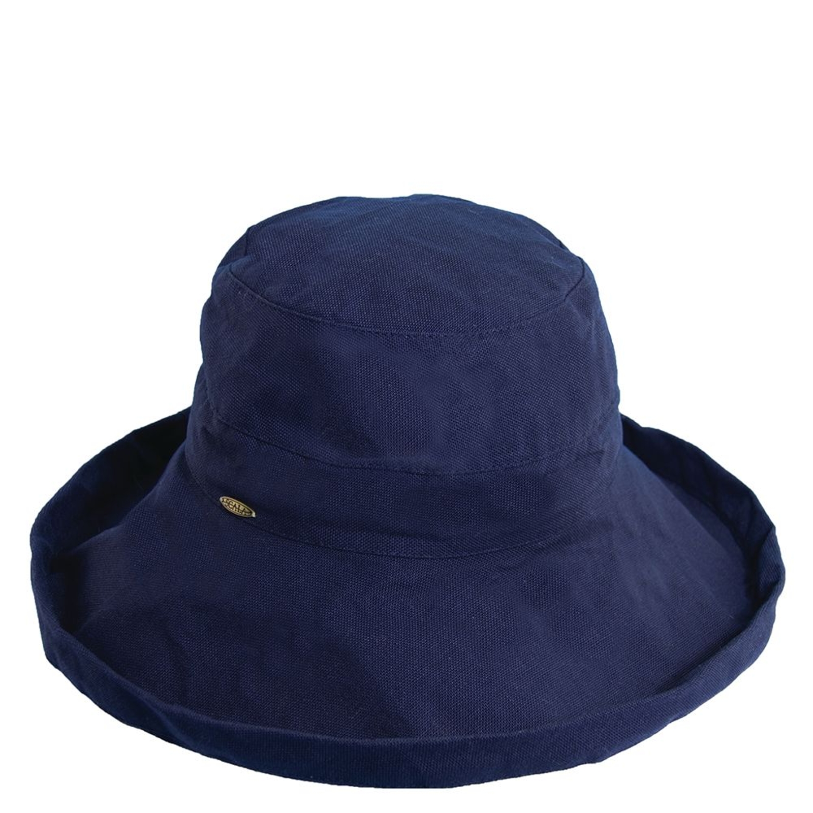 Scala Collezione Women's Cotton Big Brim Hat Navy Hats One Size