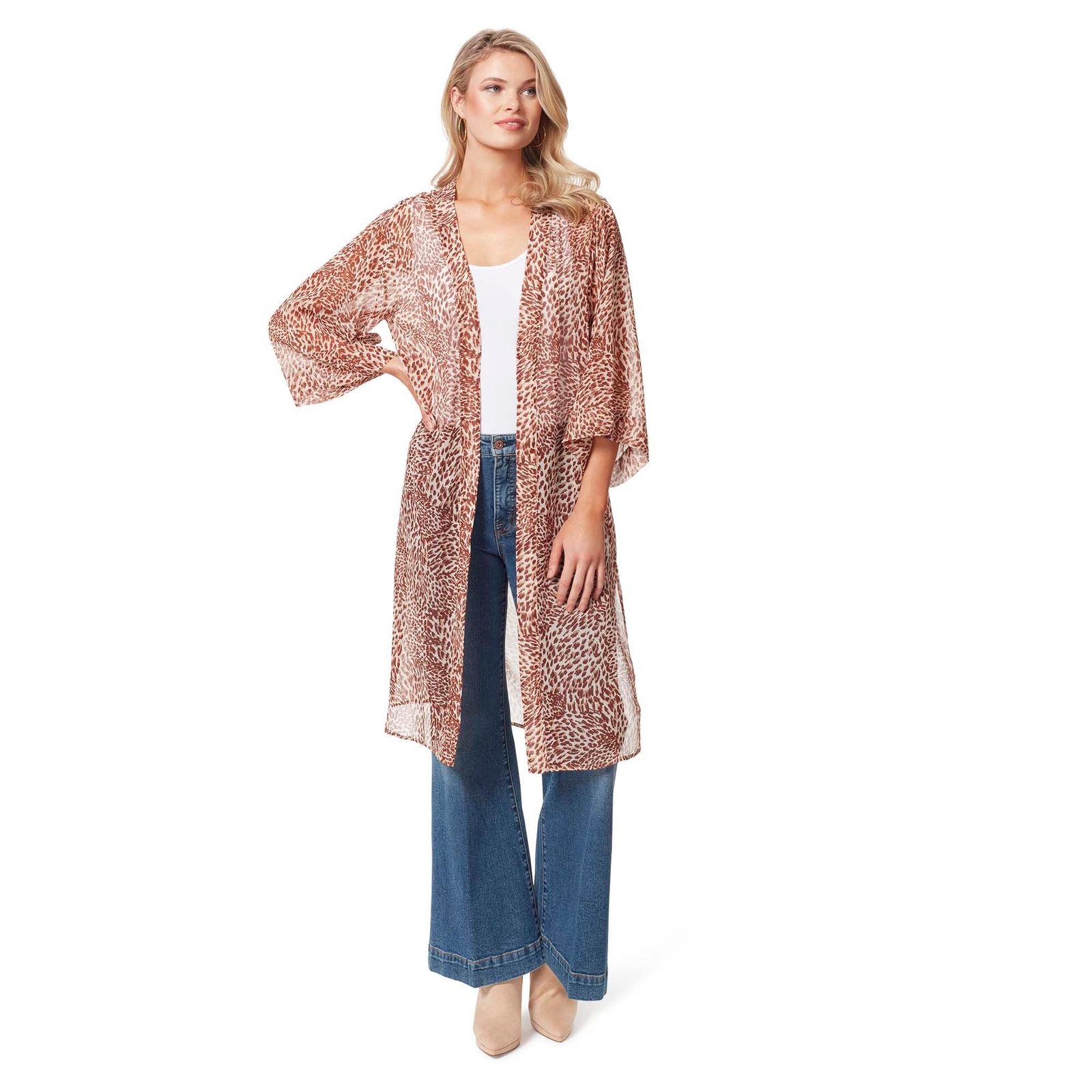 Jessica Simpson Women's Tina Kimono Multi Jackets S