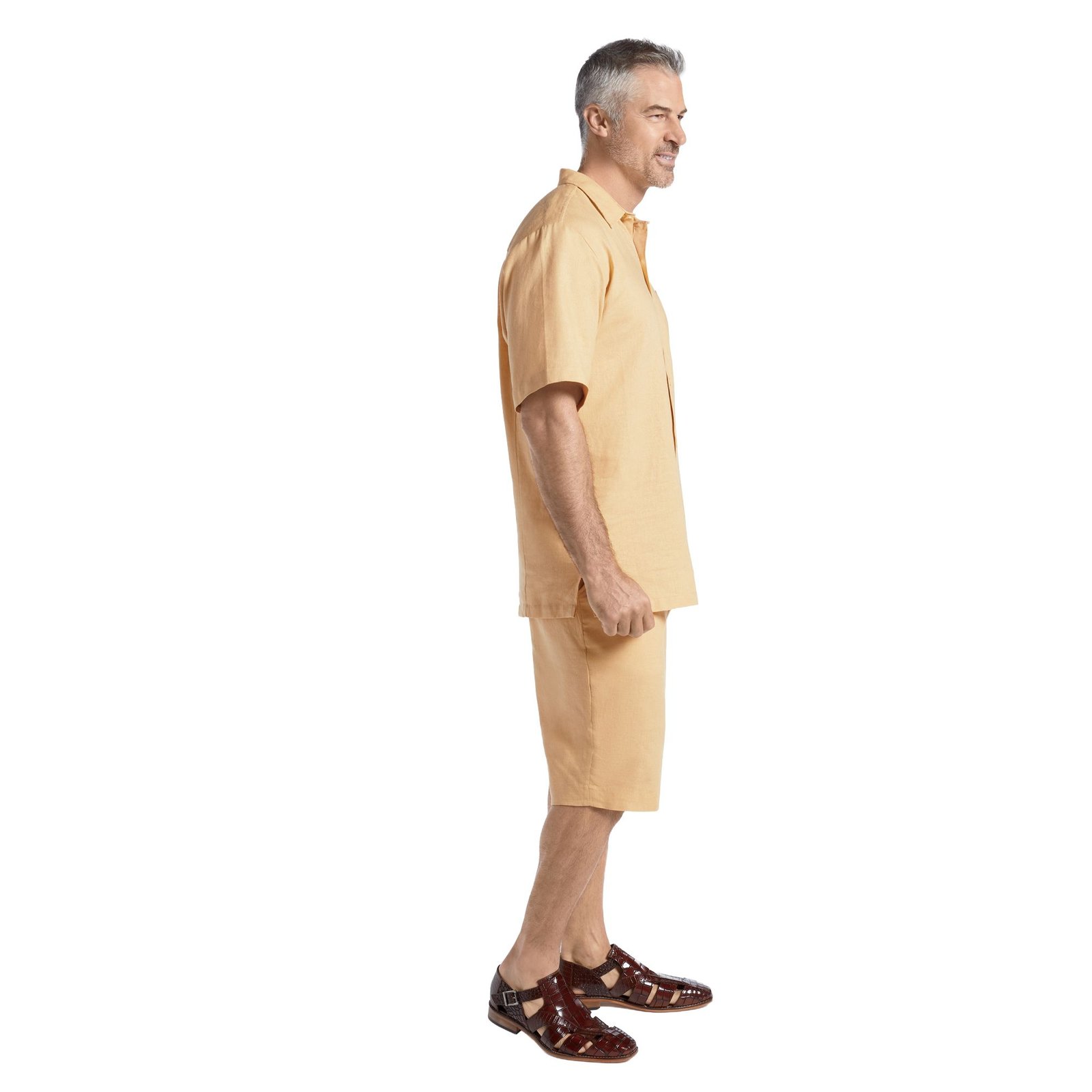 Stacy Adams Linen Short Set