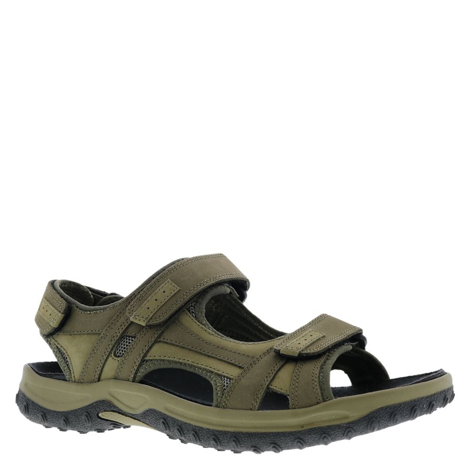 Drew Men's Warren 3 Strap Green Sandal 12 E2