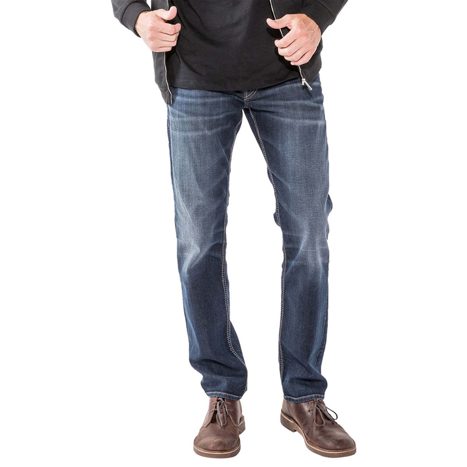 Silver Jeans Men's Allan Classic Fit Straight-Leg Jean Blue Pants 31-34