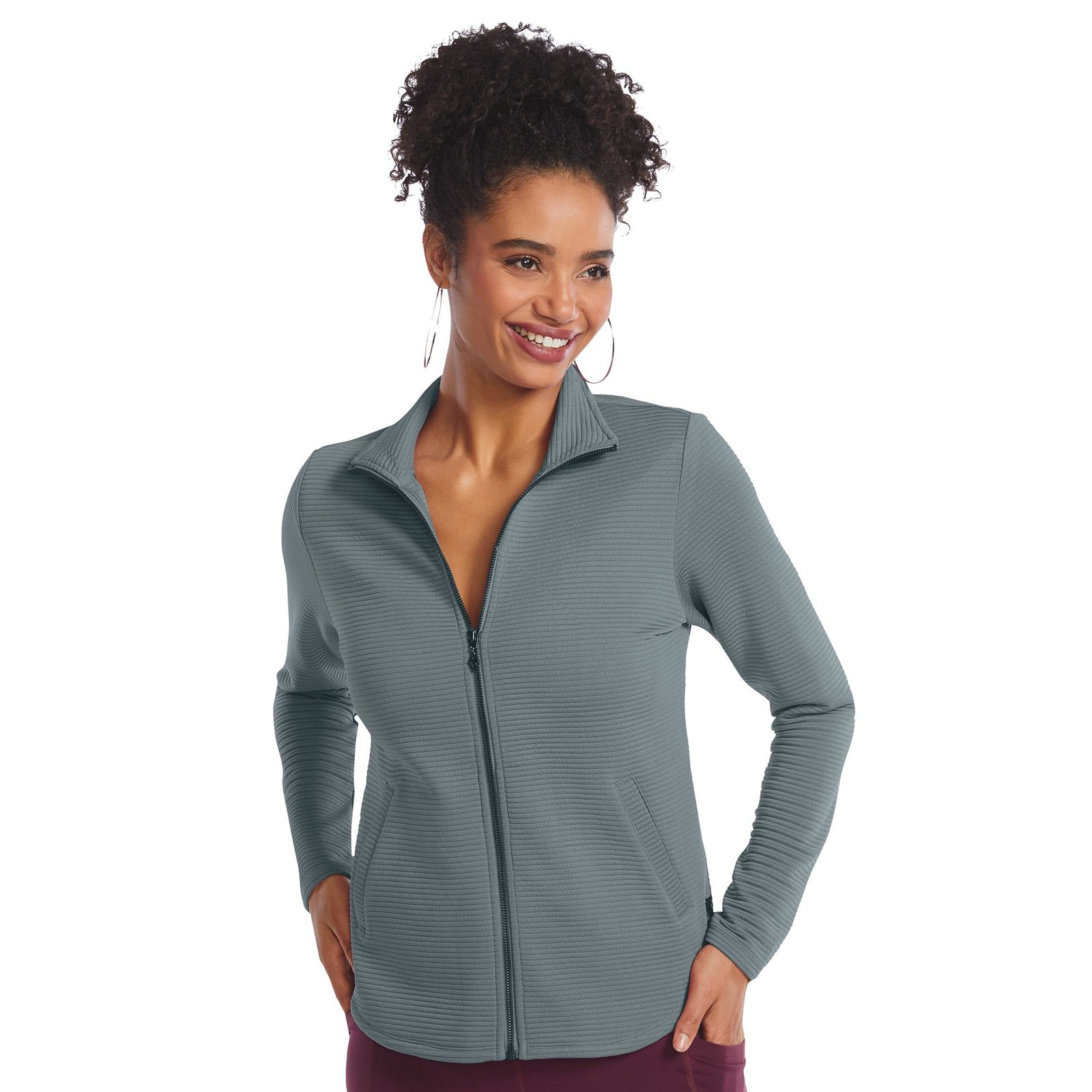Skechers Women's Go Walk Ottoman Scoop Hem Jacket-Cozy Grey Jackets