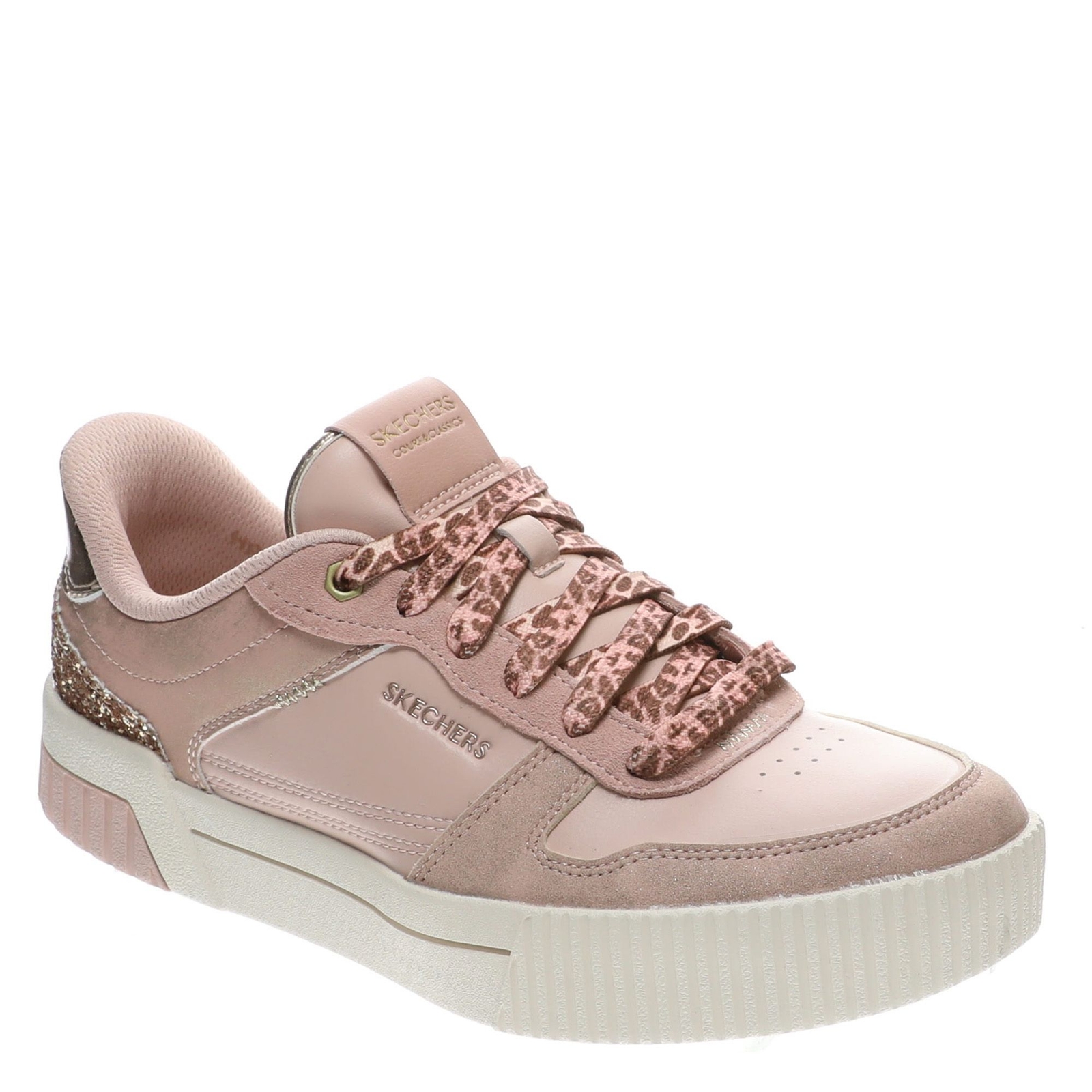Skechers Court Classics Slip-Ins: Jade-Radiant Roar Women's Pink Slip On 9 M