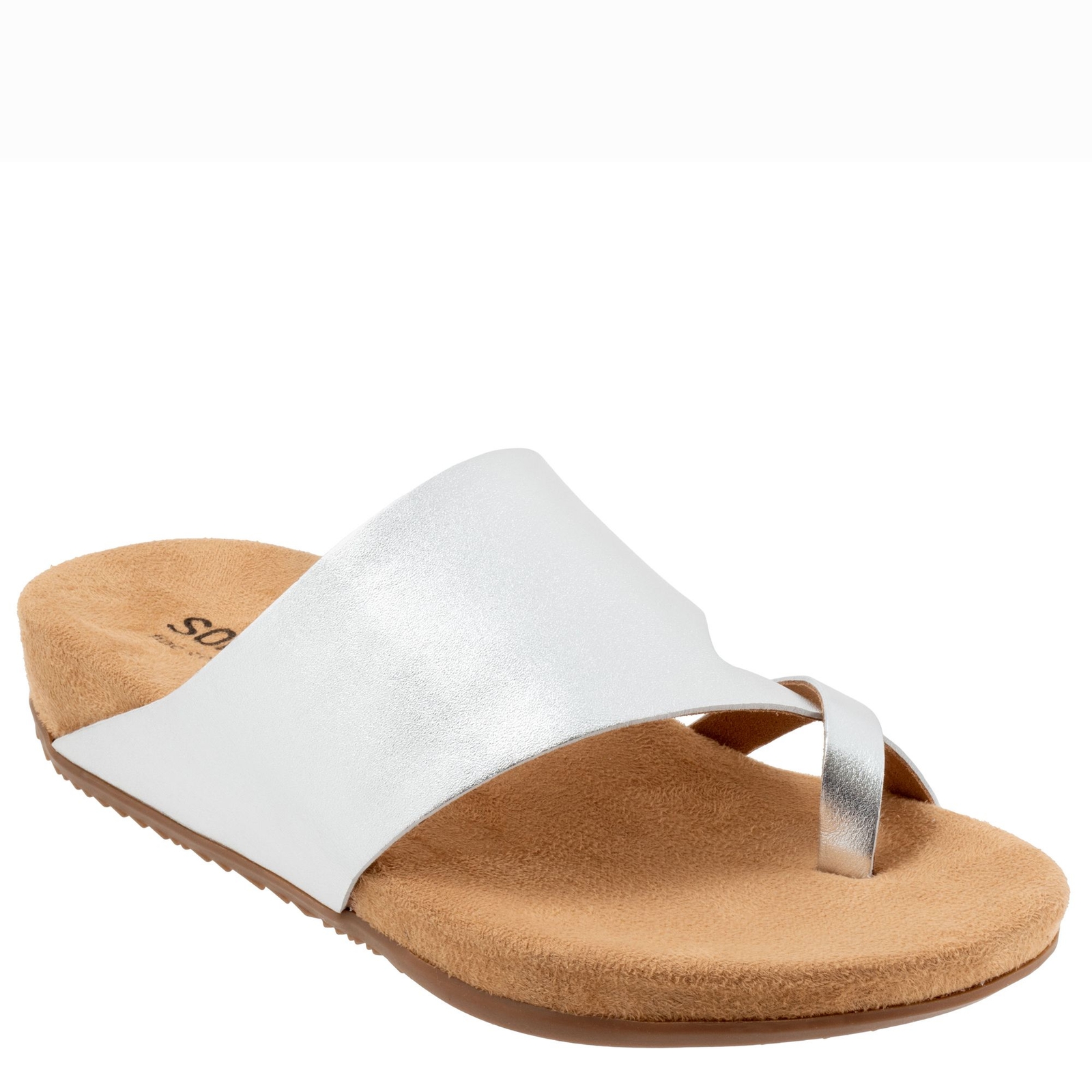 Softwalk Blaine Women's Silver Sandal 7.5 M