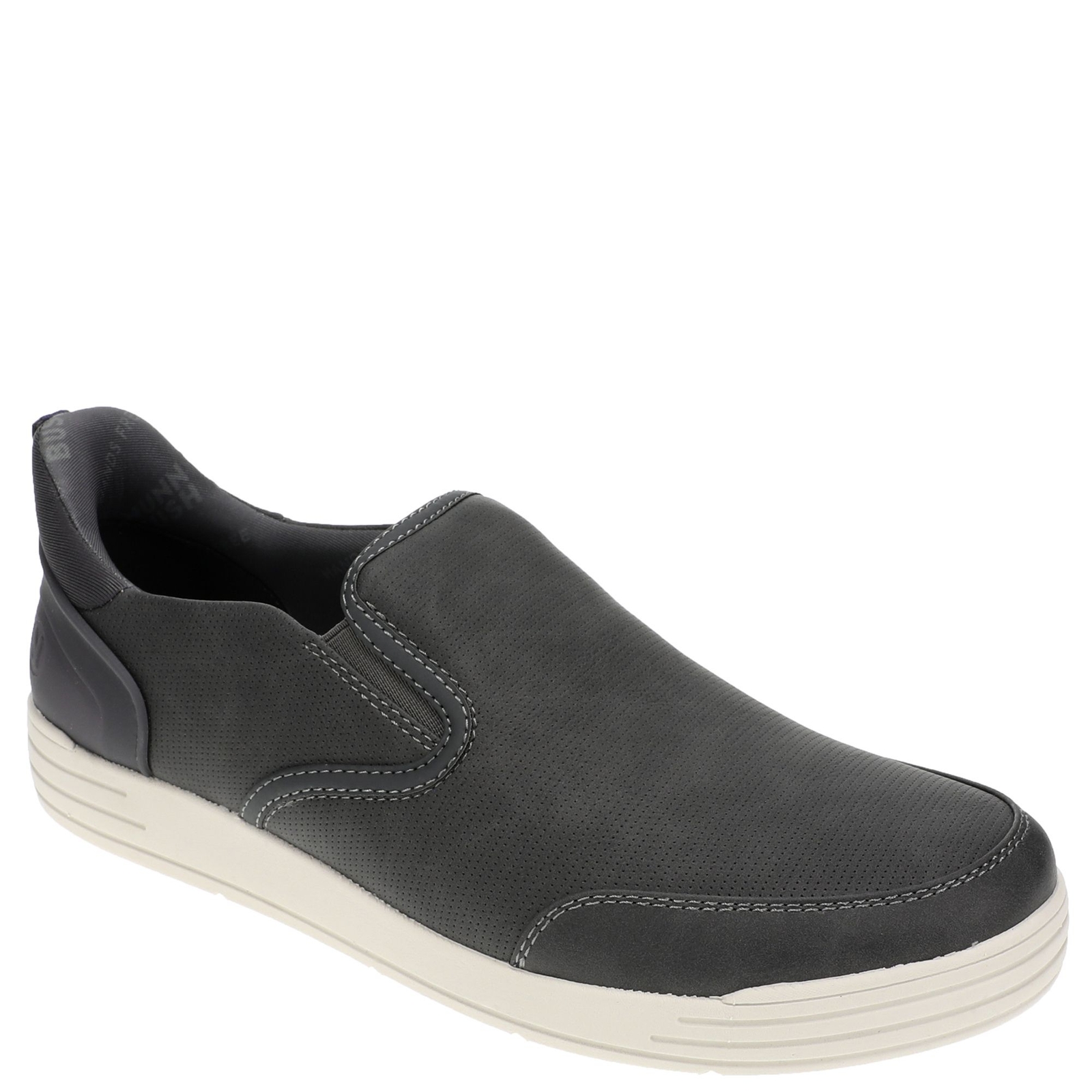 Nunn Bush Kore City Walk EZ Moc Toe Slip-On Men's Grey Slip On 8.5 W