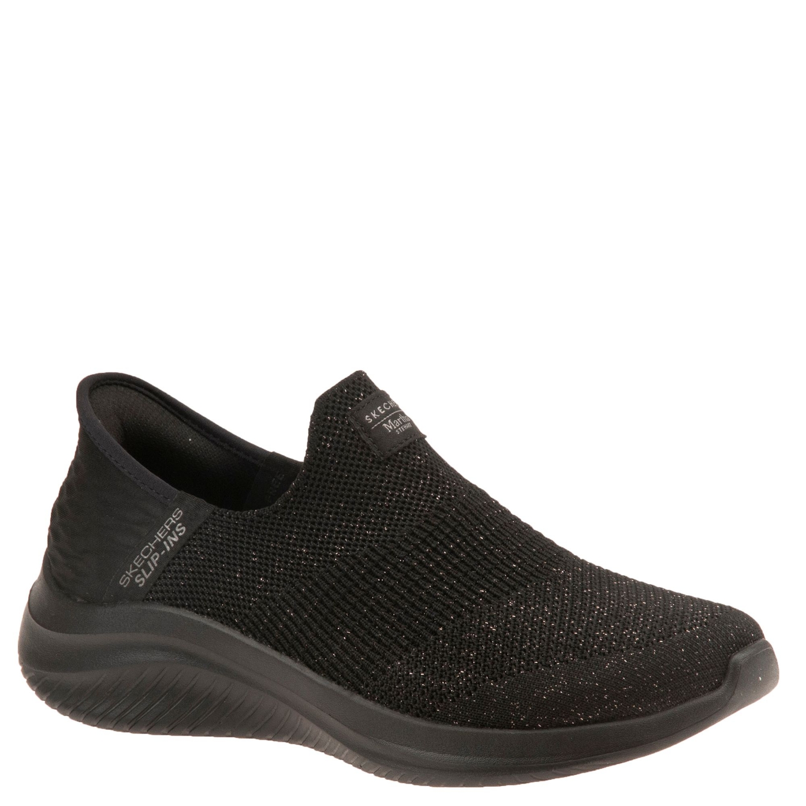 Skechers Sport Martha Stewart Slip-Ins: Ultra Flex 3.0 - Neptune Women's Black Sneaker 7.5 M