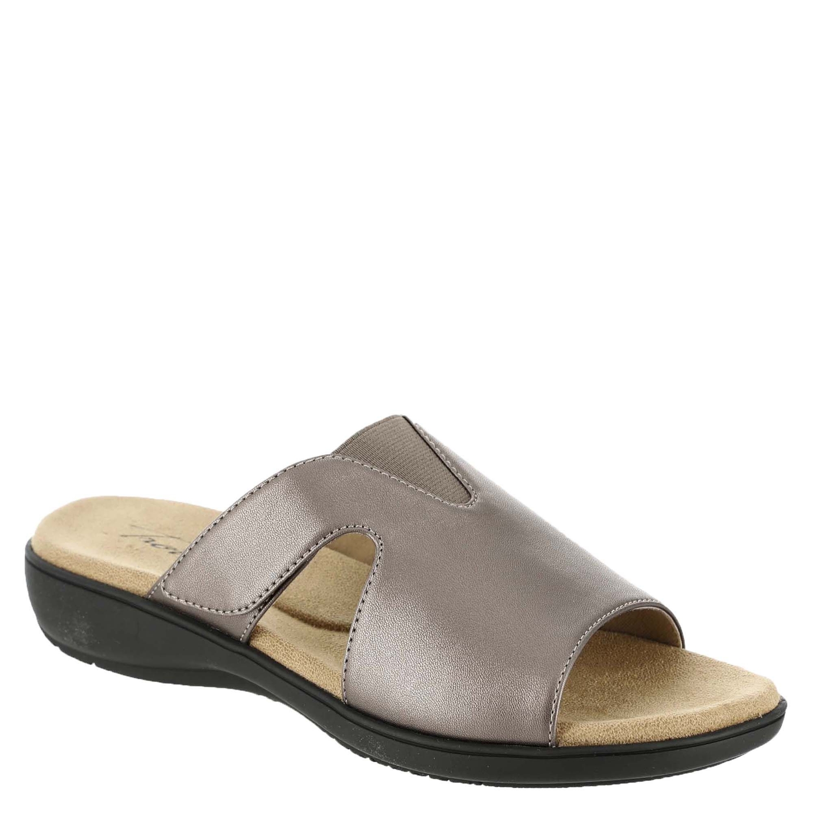 Trotters Roxine Women's Metallic Pewter Sandal 10 M