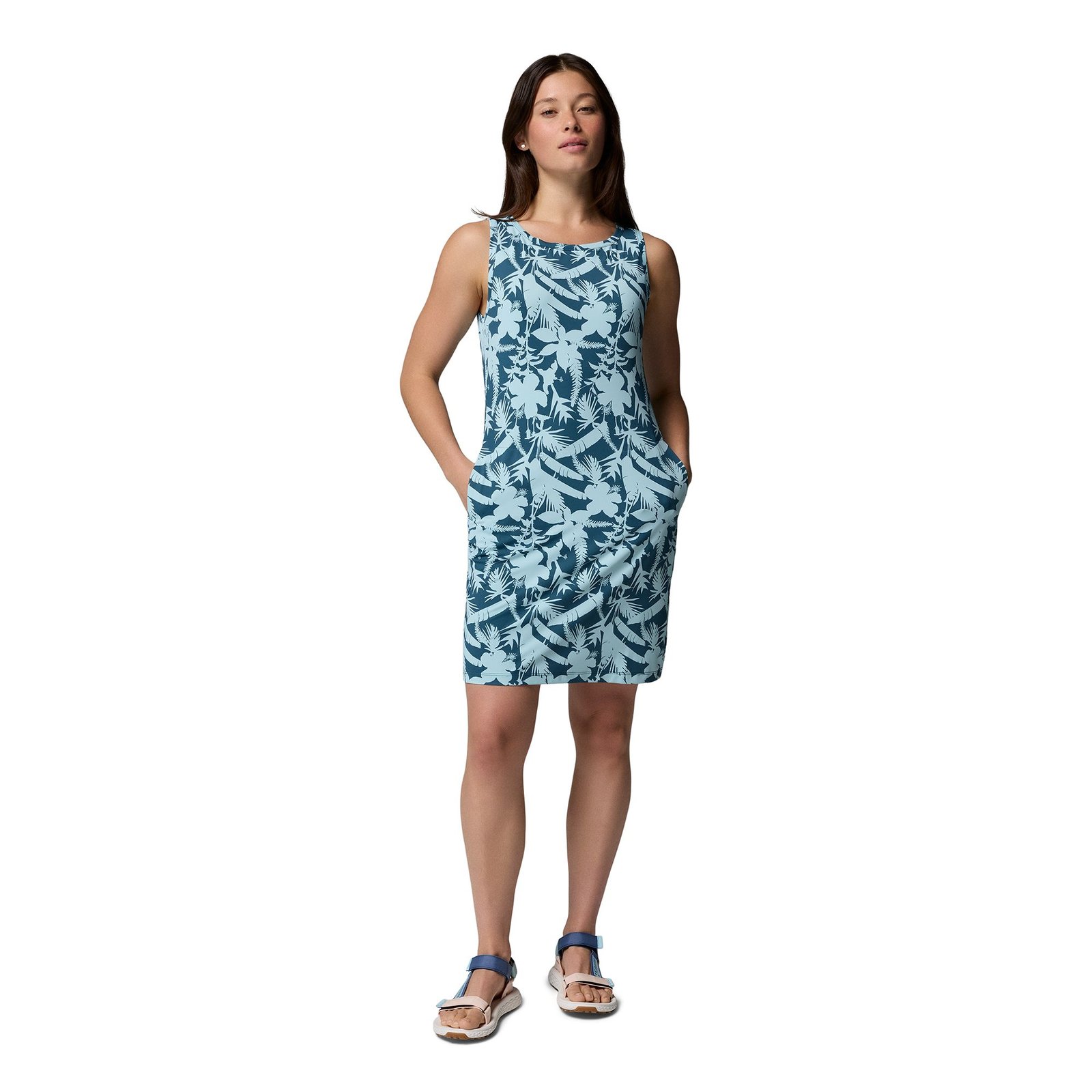 Columbia Women’s Chill River Printed Dress Navy Dresses XL