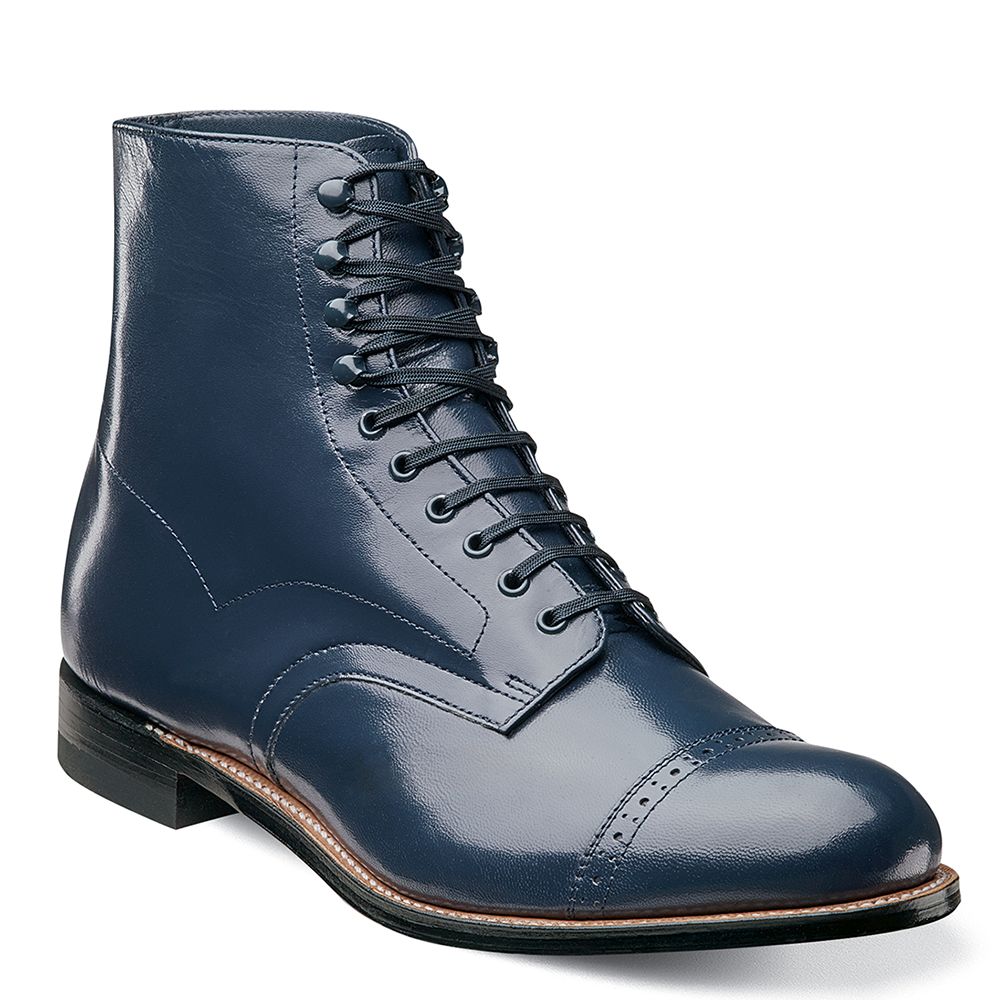 Stacy Adams Madison 00015 Men US 10.5 Black Boot Pre Owned 1352