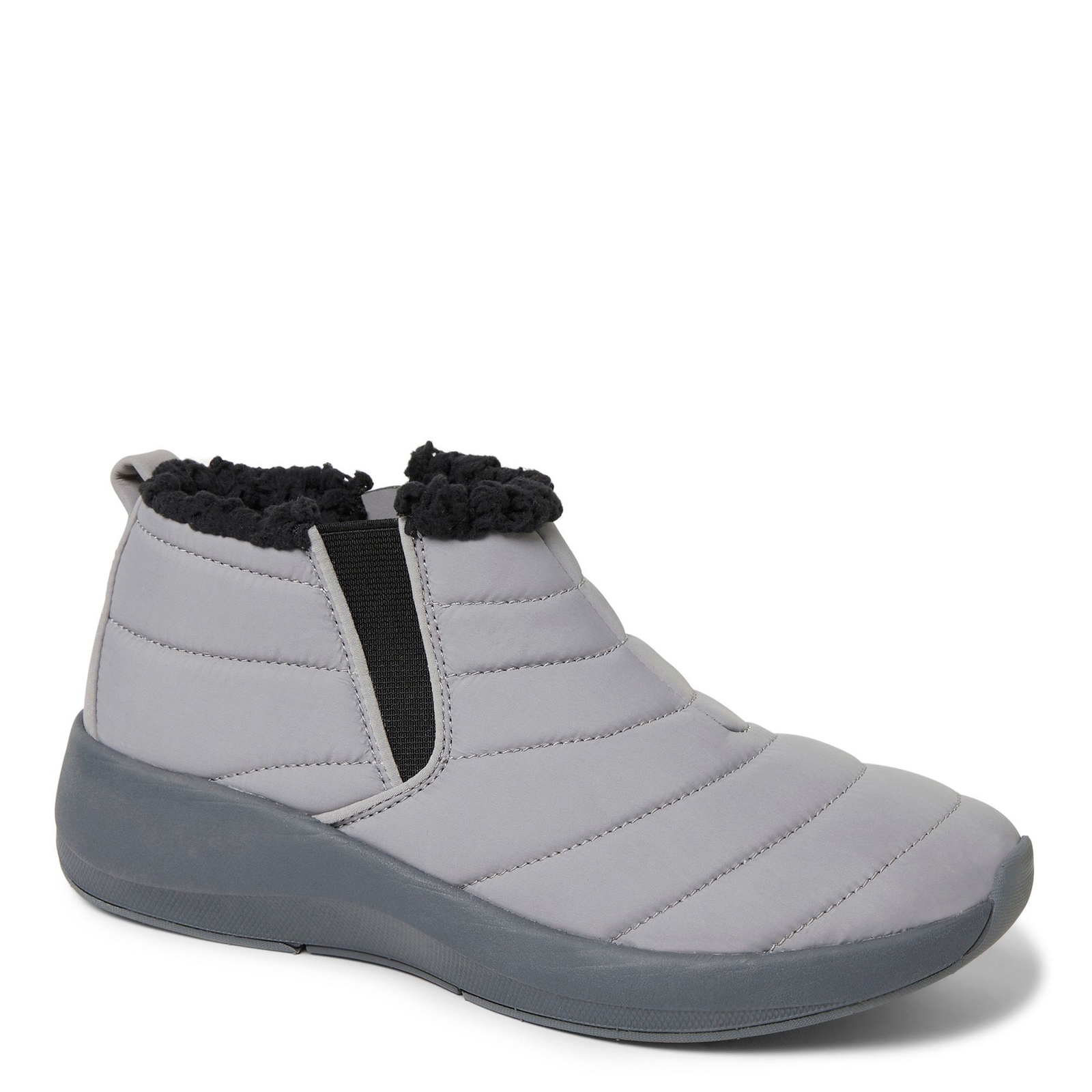 Original Comfort By Dearfoams Naomi Wedge Bootie Women's Grey Boot 7.5 M