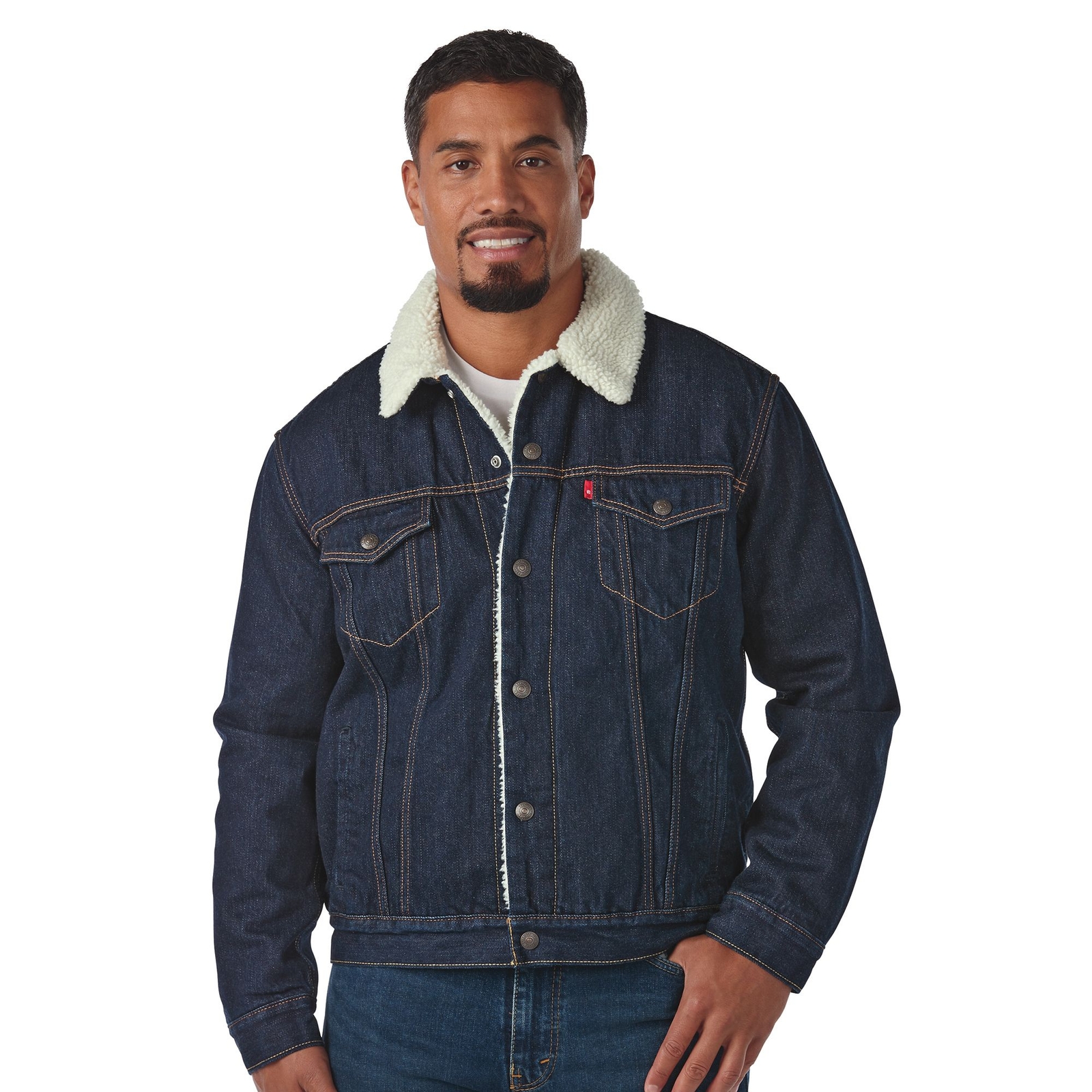 Levi's Men's Type 3 Sherpa Trucker Jacket Blue Coats XL