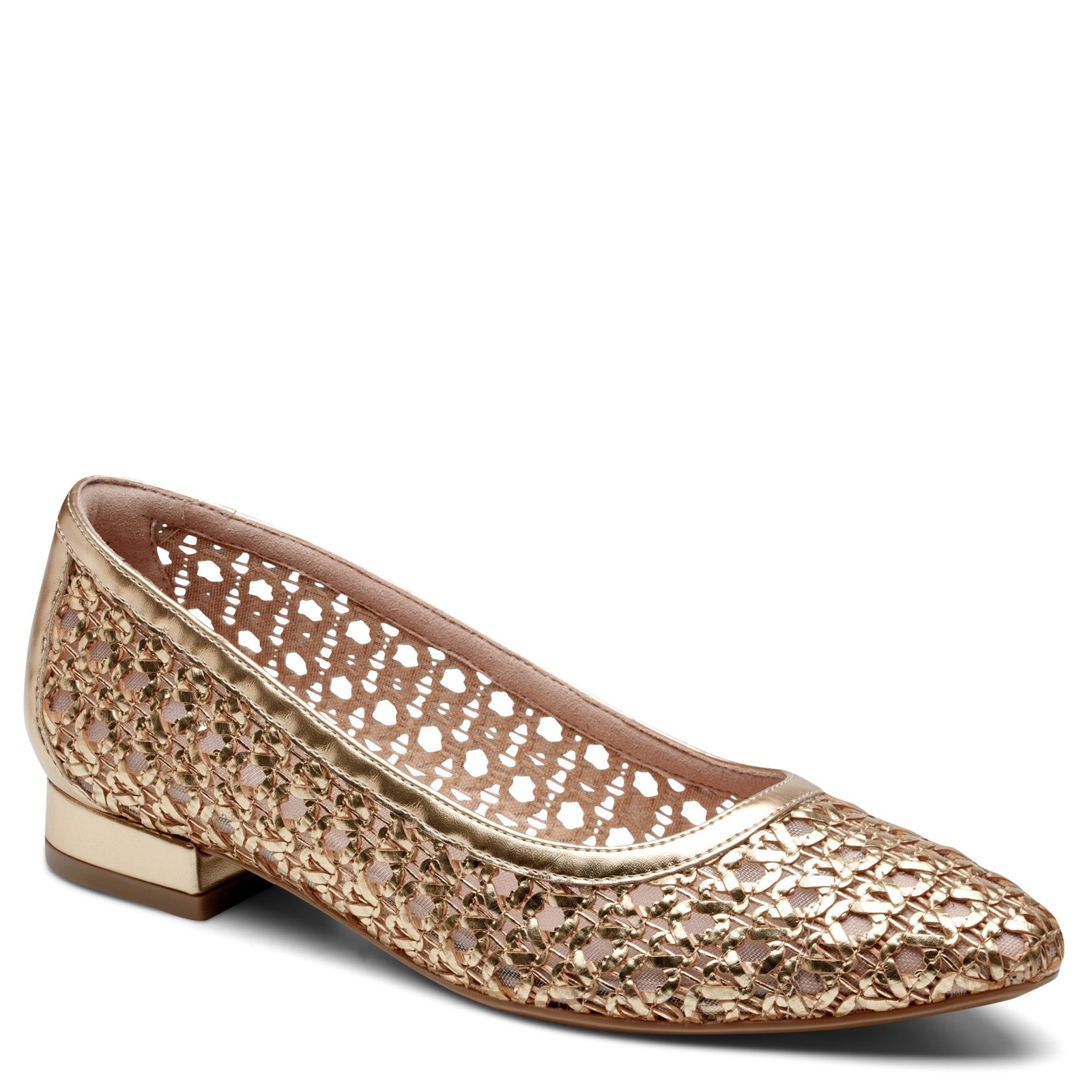 Rockport Tessia2 Women's Gold Metallic Slip On 7.5 W