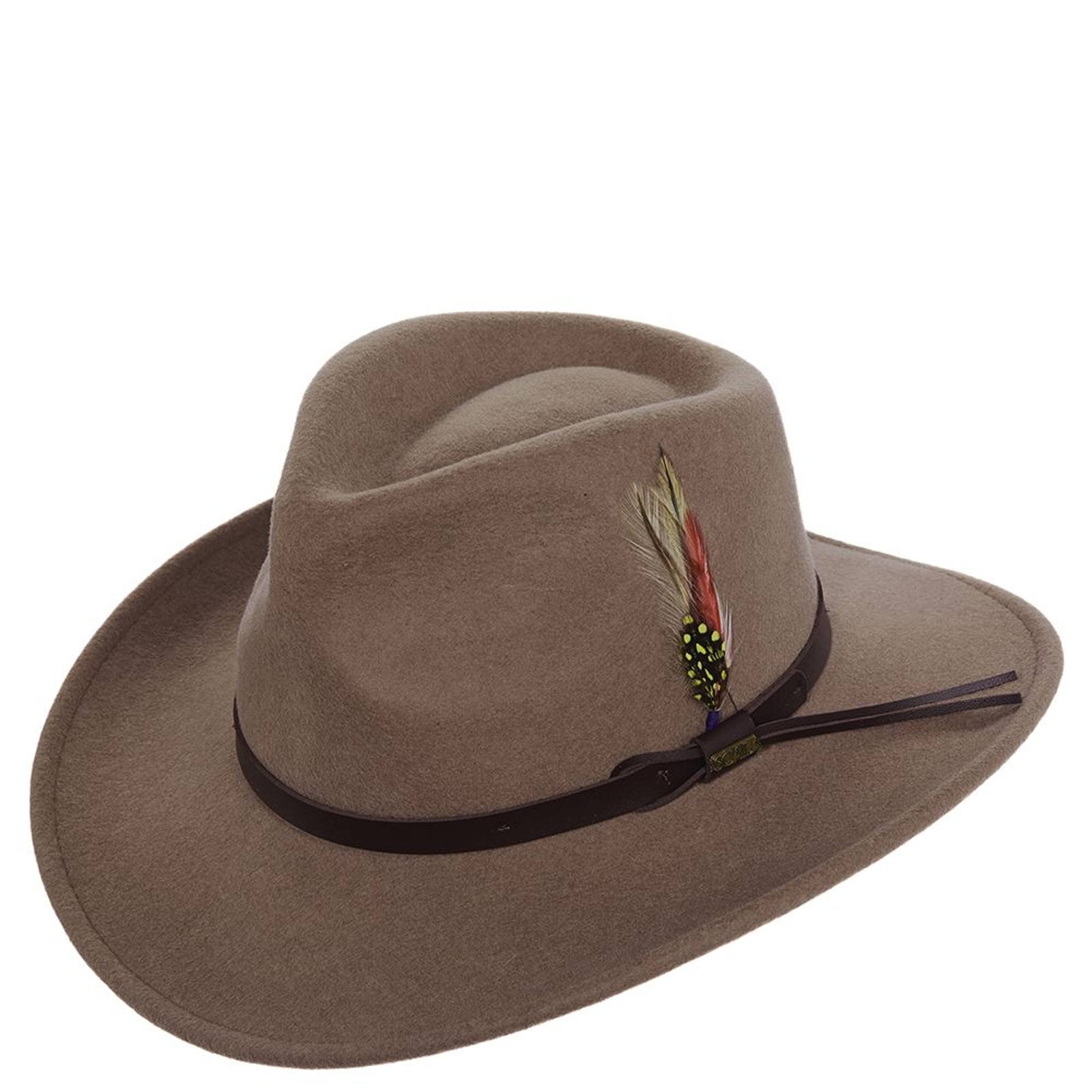 Scala Classico Men's Crushable Outback Hat Grey Hats XL