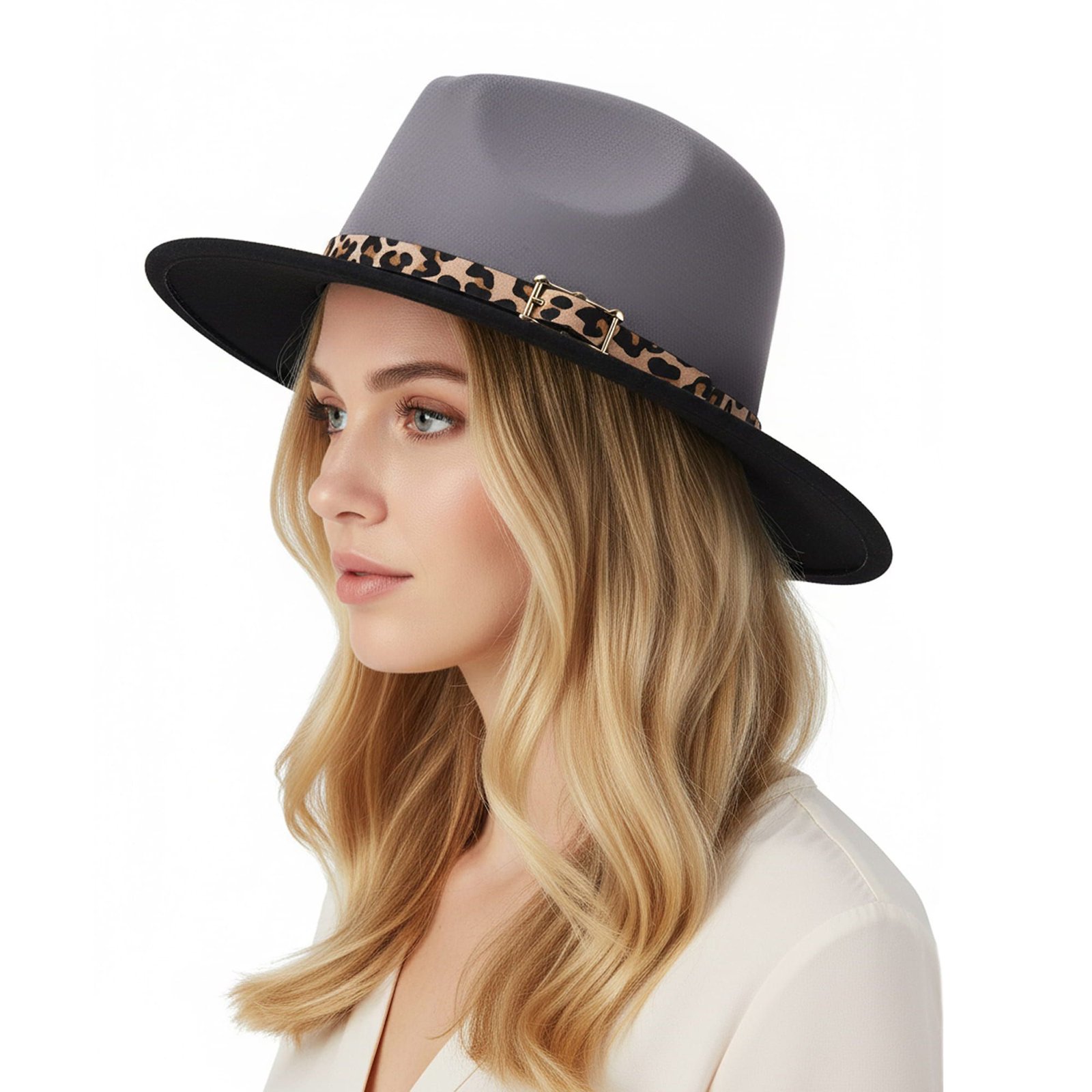 Mellow World Ombre Fedora with Leopard Band | eBay display picture 1