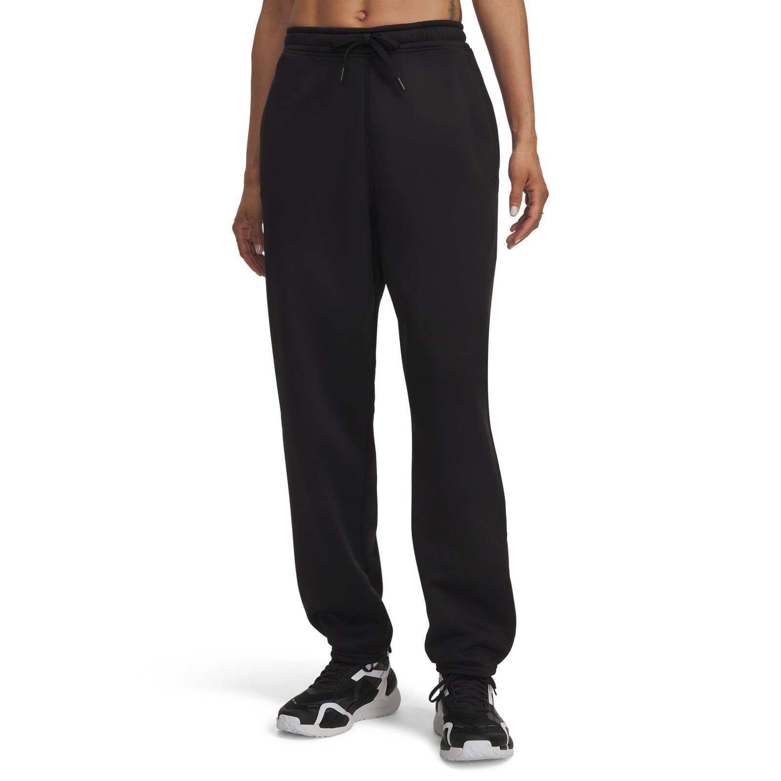 Under Armour Women's Armour Fleece Jogger Black Pants XXL-Regular