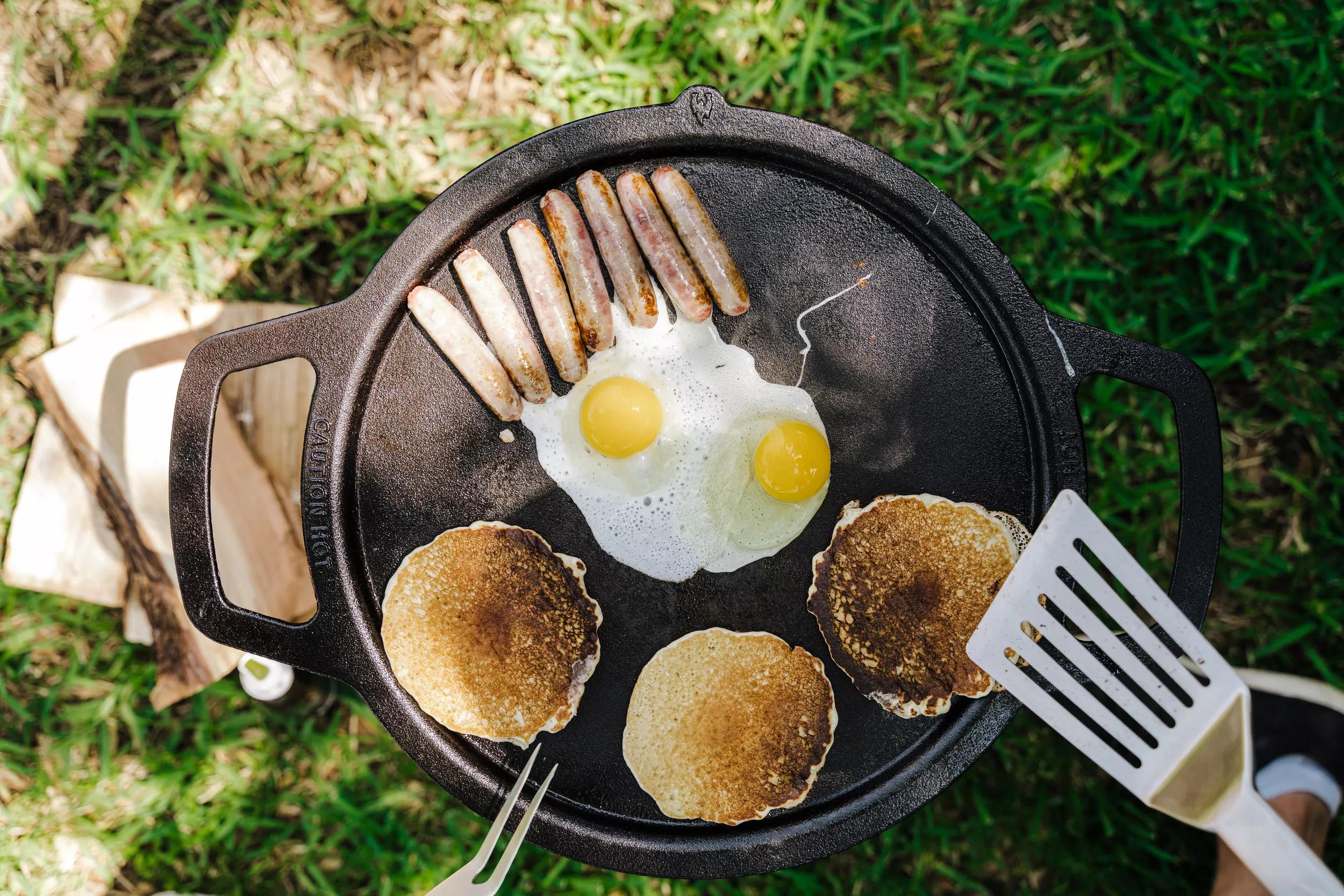 Ranger Cast Iron Griddle Cooking Bundle 2.0
