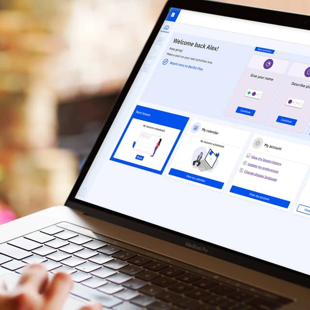 Nauka niemieckiego online na platformie Berlitz Flex