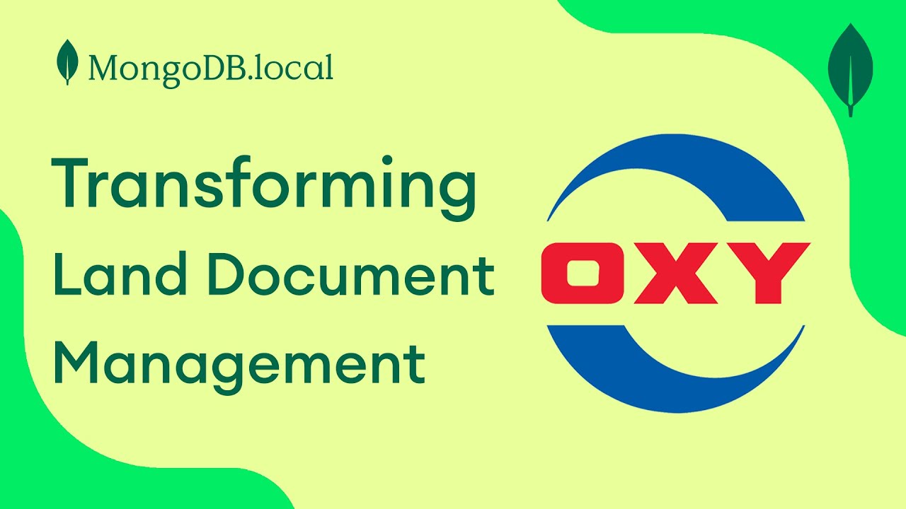 Oxy Saves $4 Million With Native MongoDB Solution That Extracts 1.5 Million  Documents | MongoDB