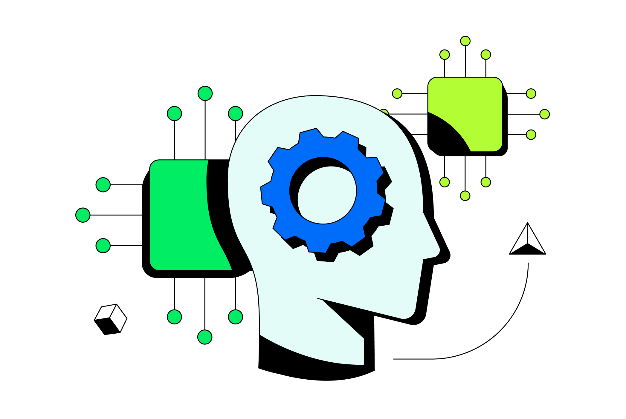 Illustration depicting AI.