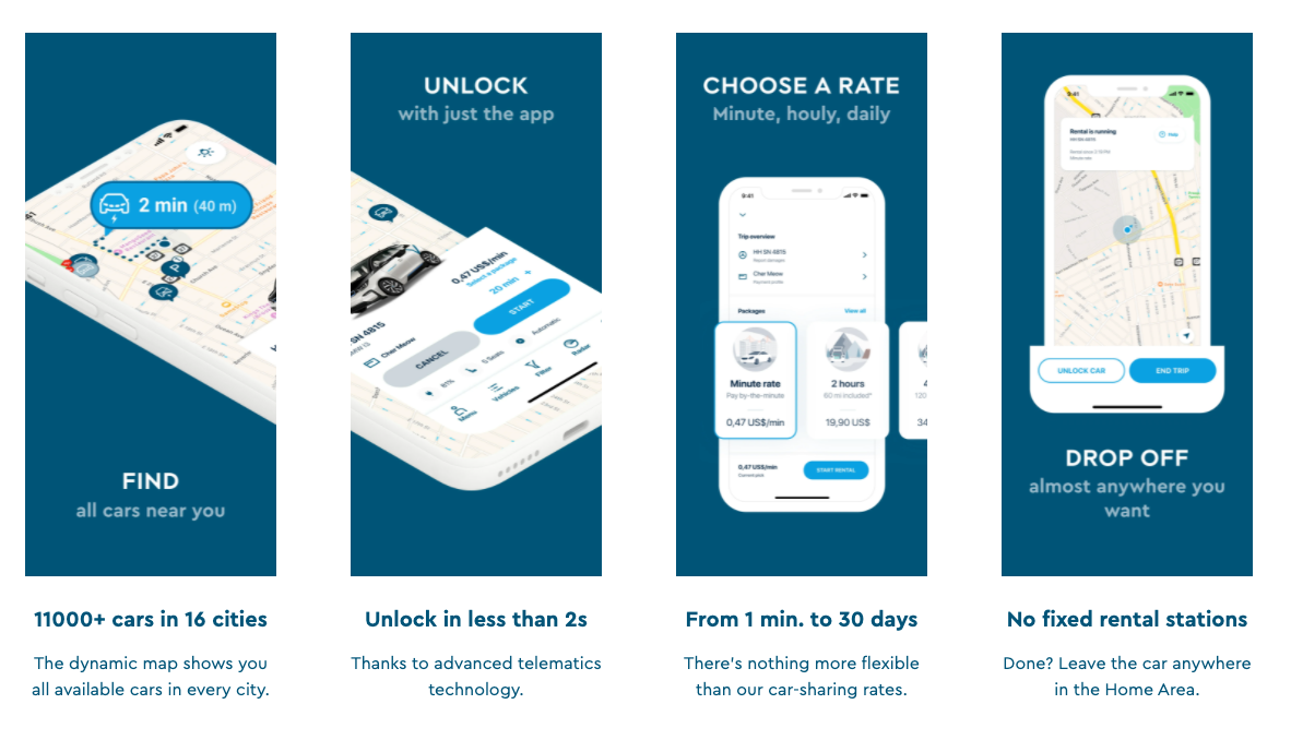 illustrations of how the app works.
