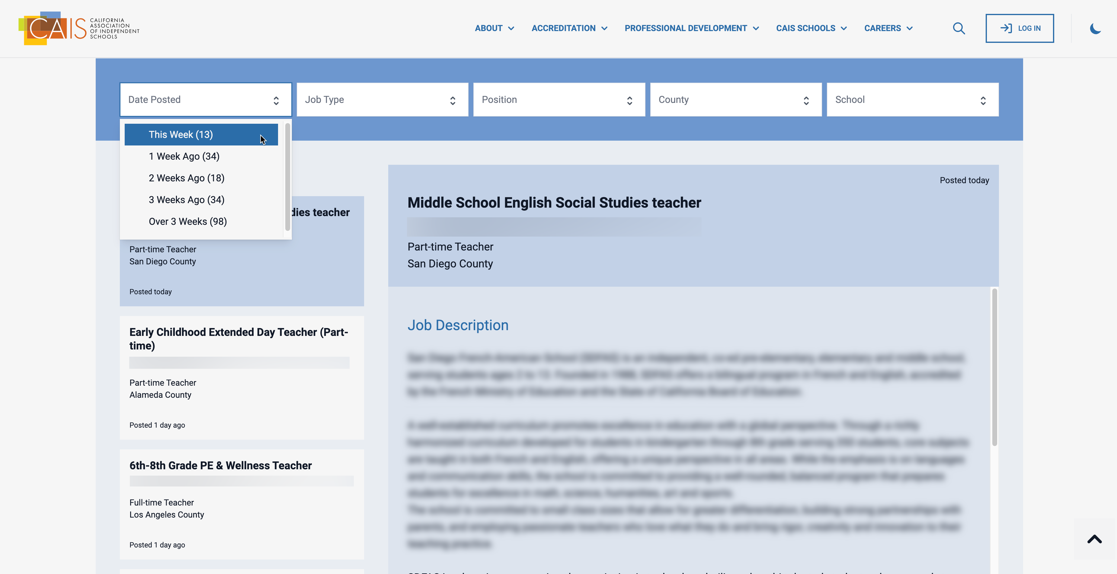 Fig. 1 — MongoDB Atlas Search offers CAIS faceted search capabilities on their careers website