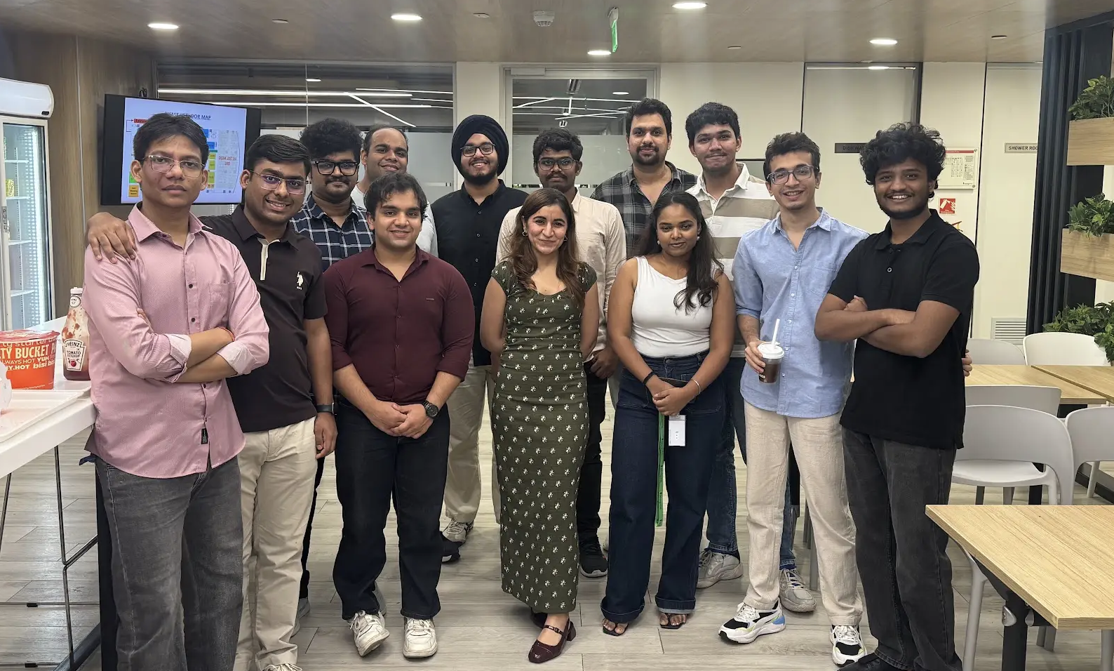 Group photo with Aashcharya and his team.