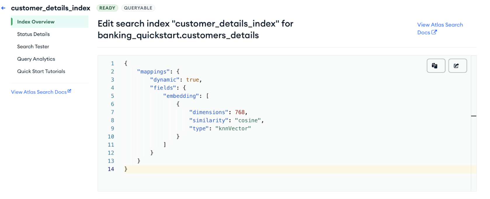Screen grab of the Index Overview dashboard. 