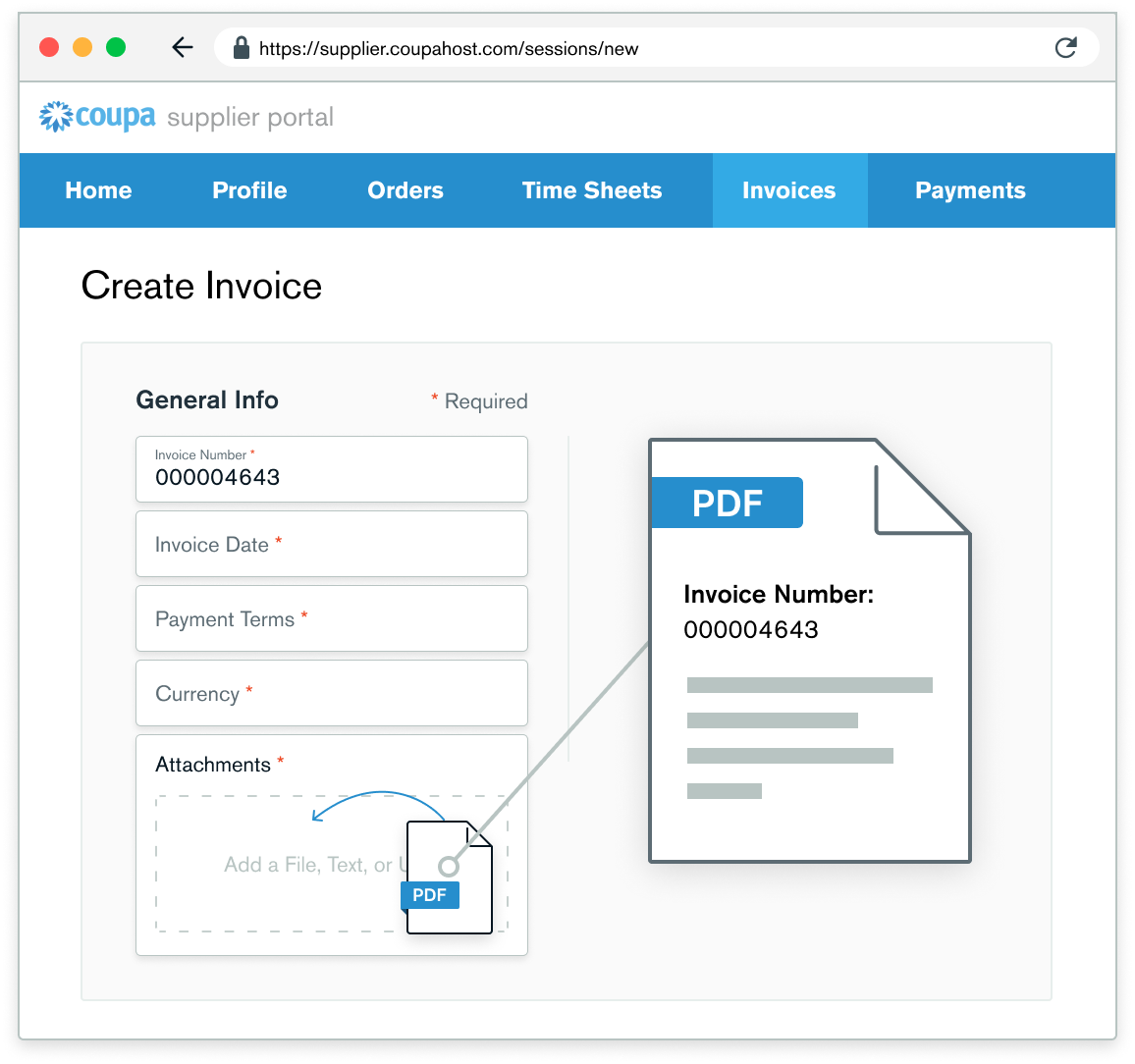 Step 4 screenshot - Creating the invoice