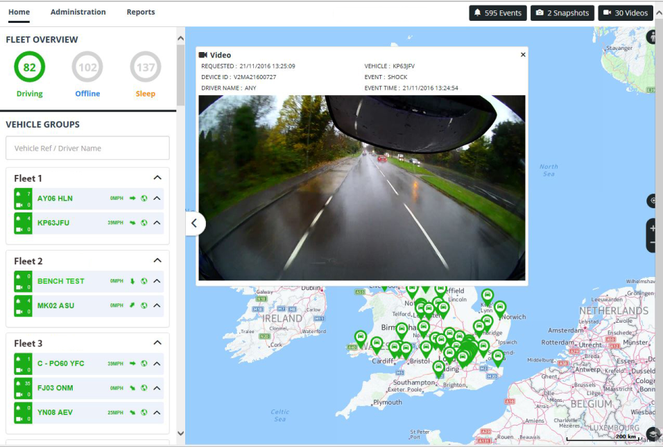VisionTrack app interface