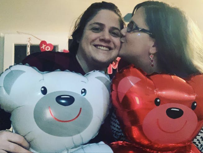 Me (right) and my girlfriend 