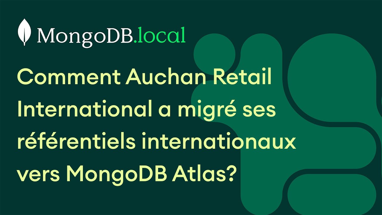 How did Auchan Retail International migrate its international repositories to MongoDB Atlas?