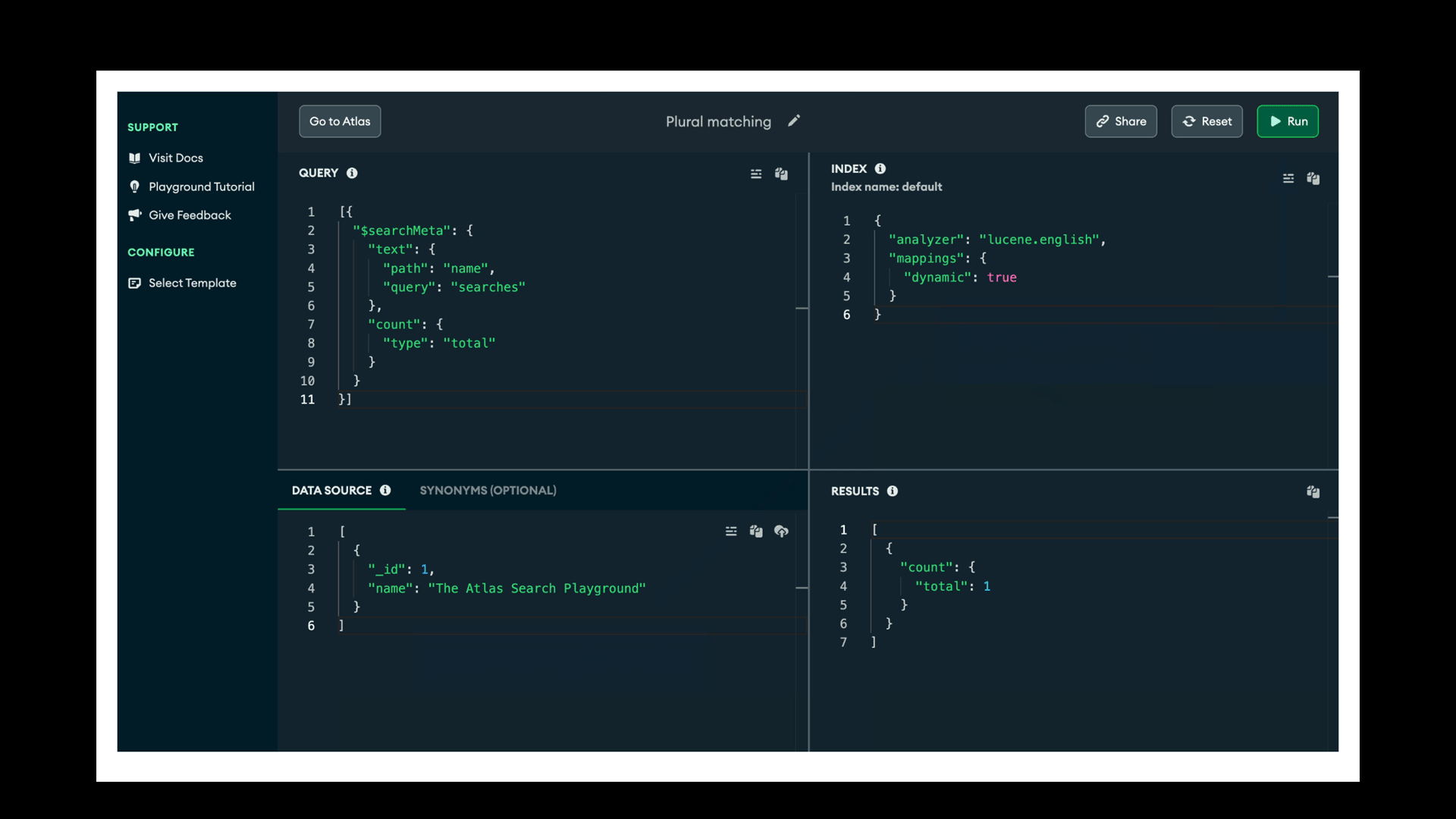 GIF showing how the playground works.