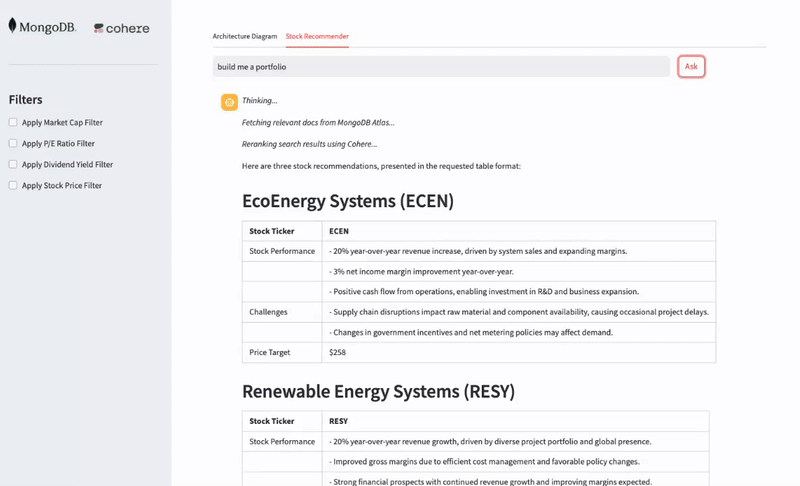 GIF showing the working application UI.