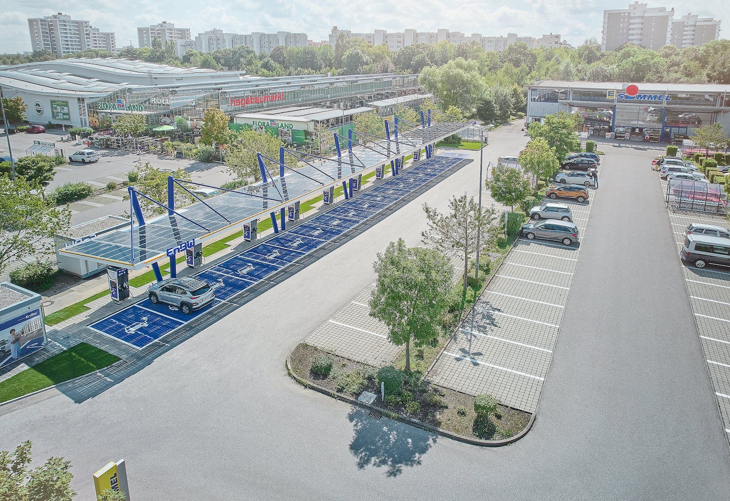 EnBW fast charging at shopping sites
