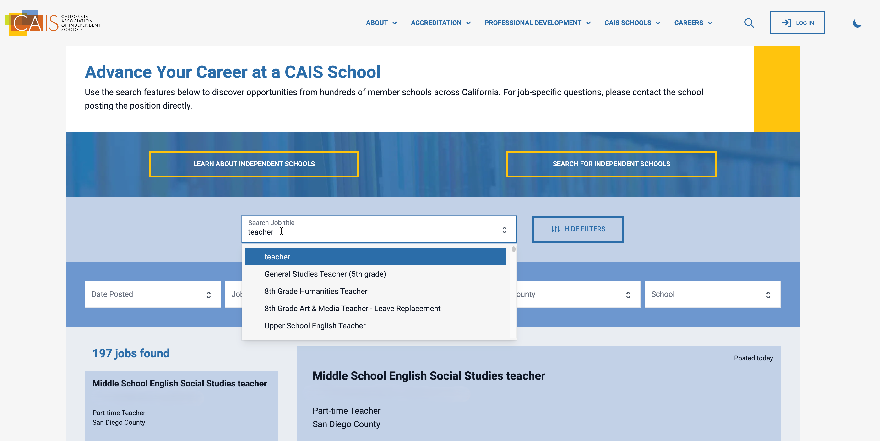Fig. 2 — CAIS benefits from MongoDB Atlas Search’s autocomplete functionality