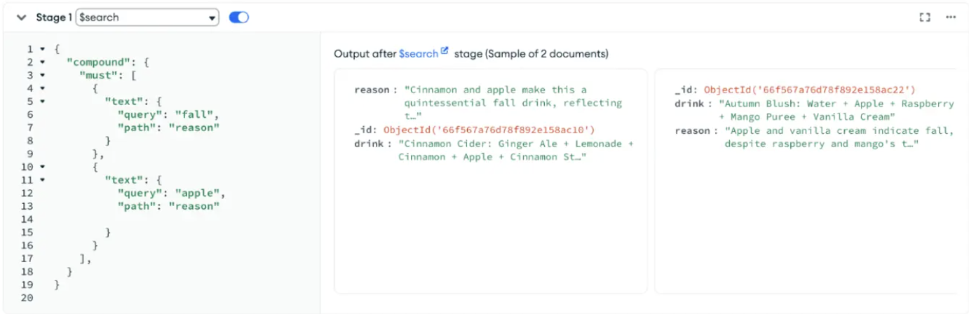 Screen grab of updated results 