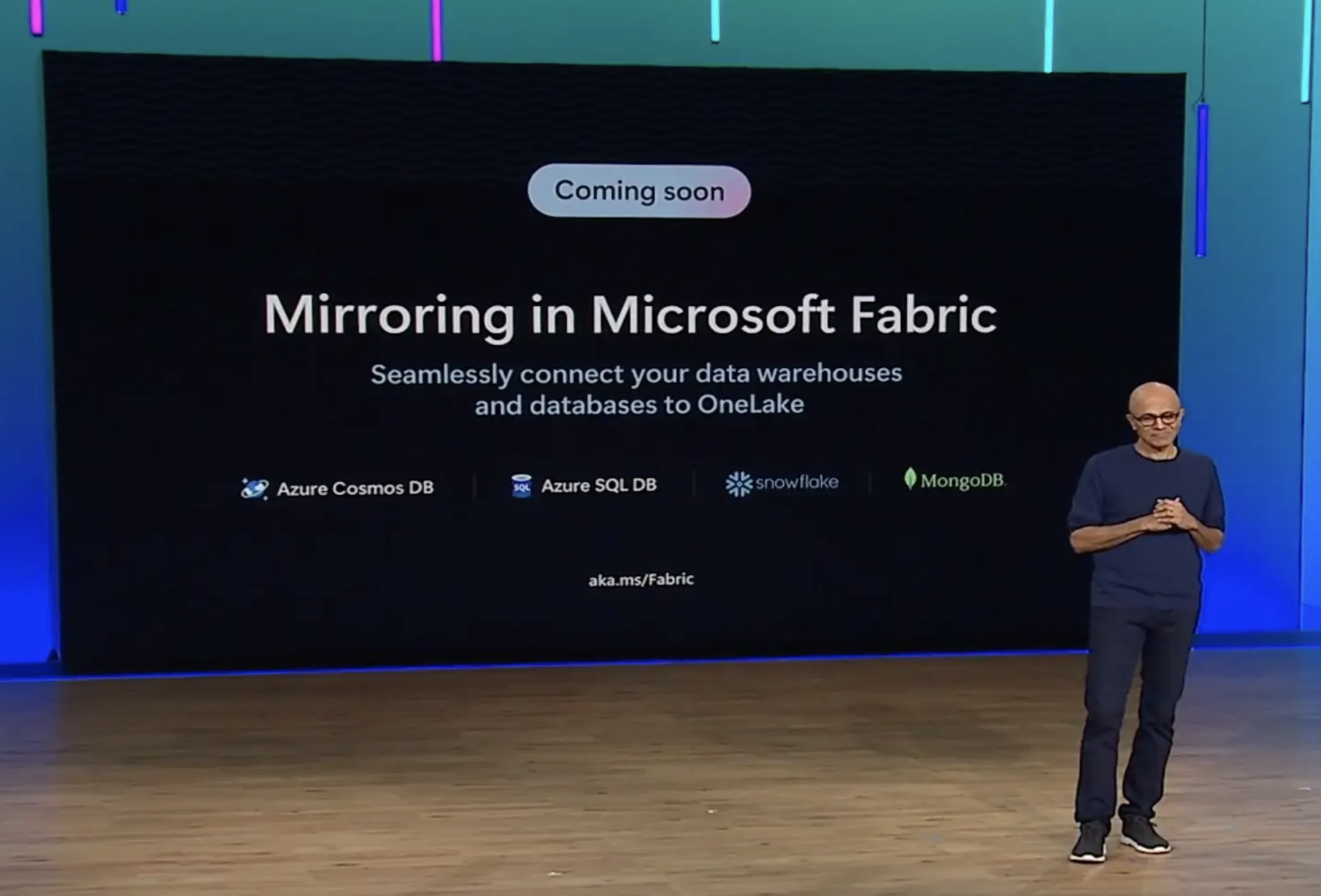 Photo of the Microsoft Ignite Keynote 