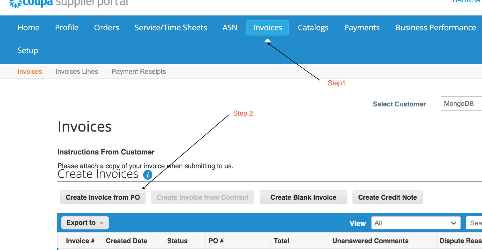 Step 1 screenshot - If you have an Order