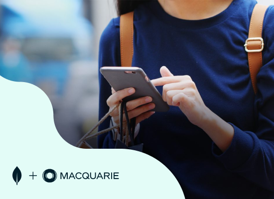 Illustration of a woman using her smartphone