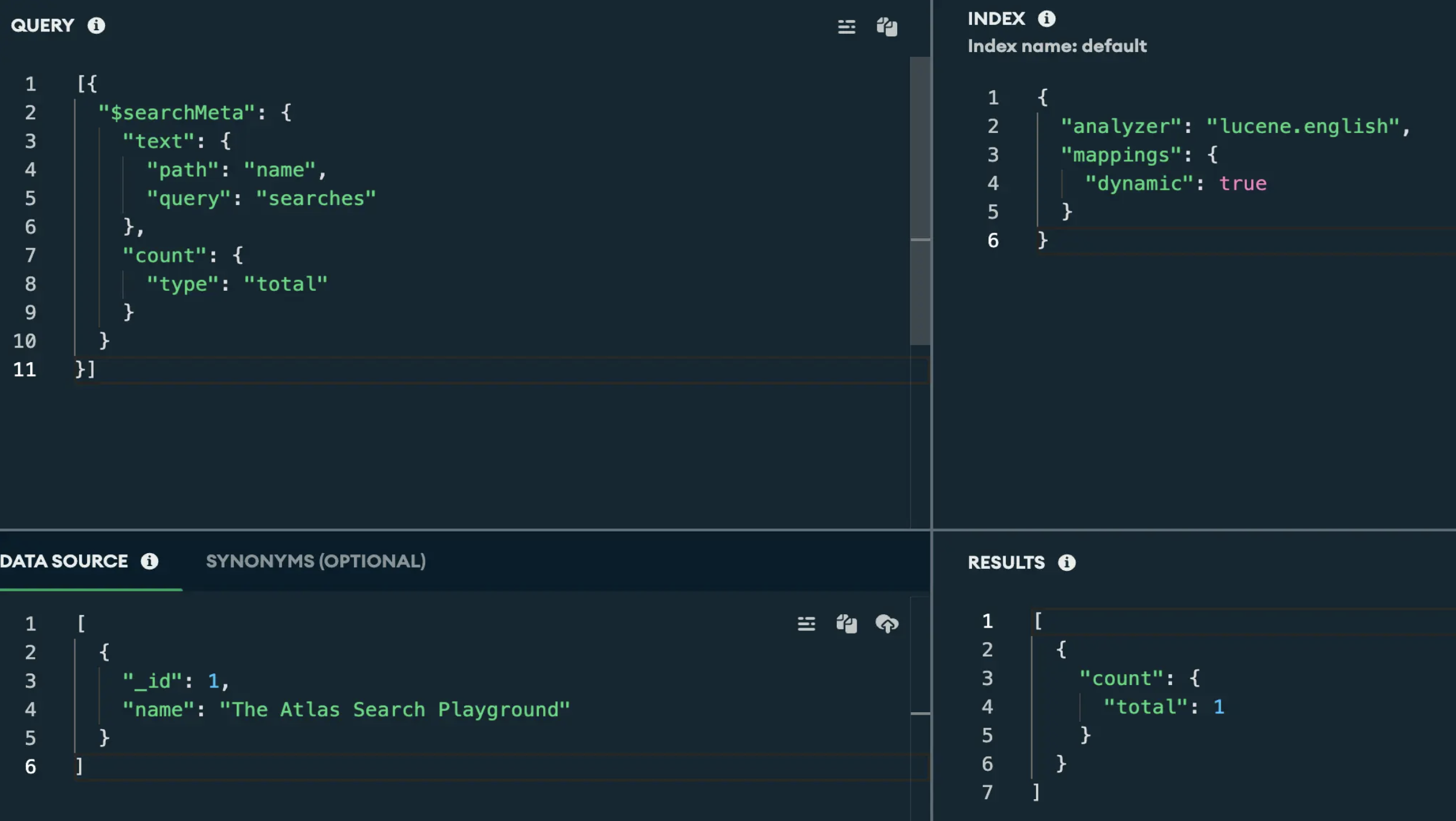 Screen grab with the latest results.