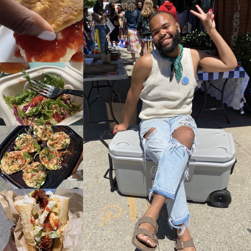 Some of the delicious food and the hands that prepared it, Chef Will Coleman (@chefwillcoleman).